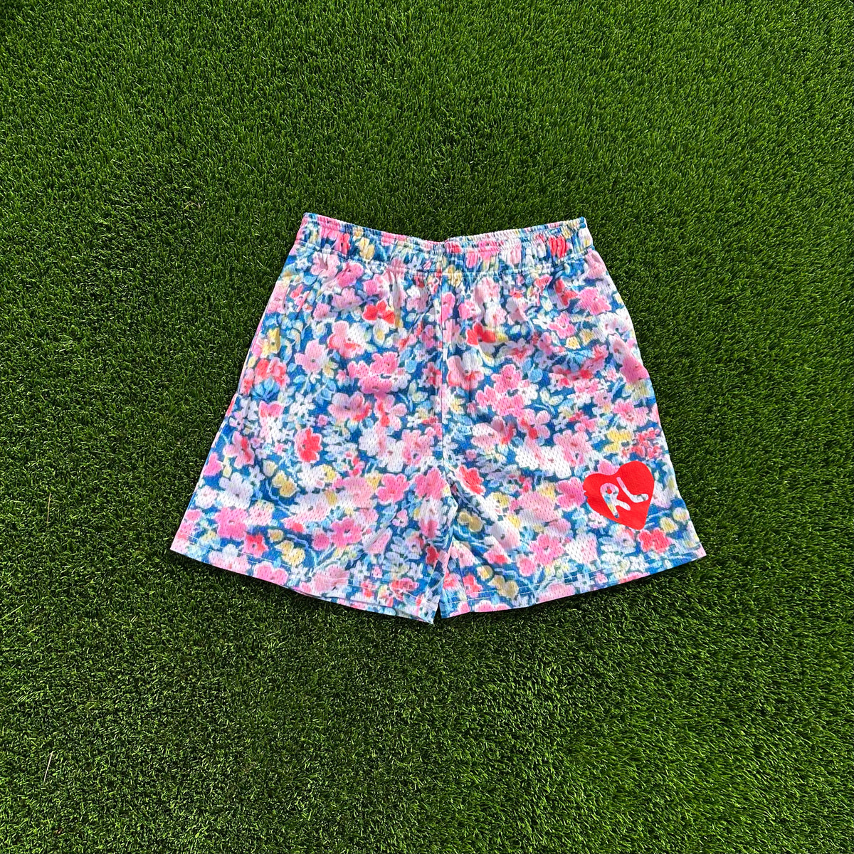 Multi Floral Mesh Shorts