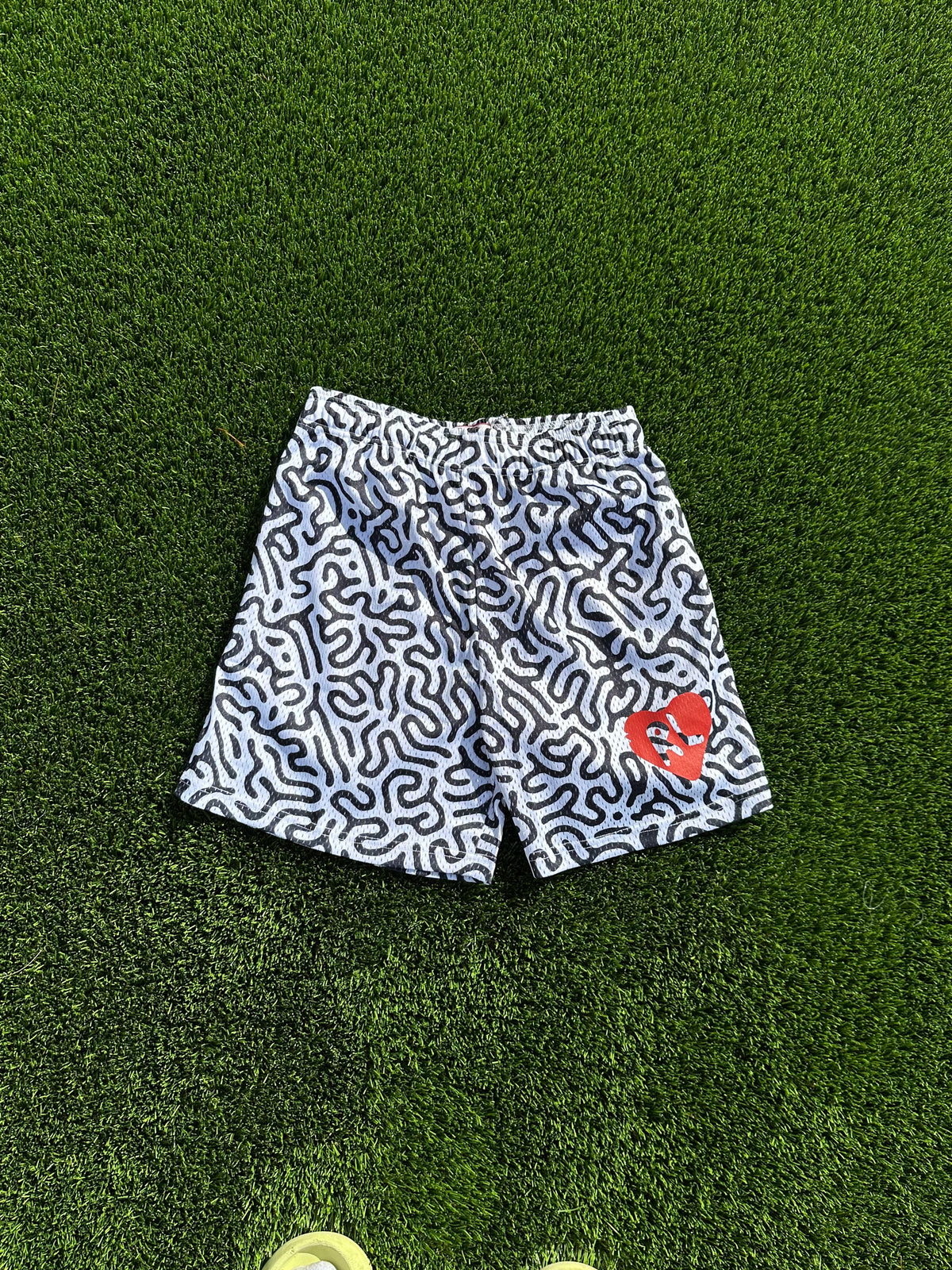 Squiggly Mesh Shorts