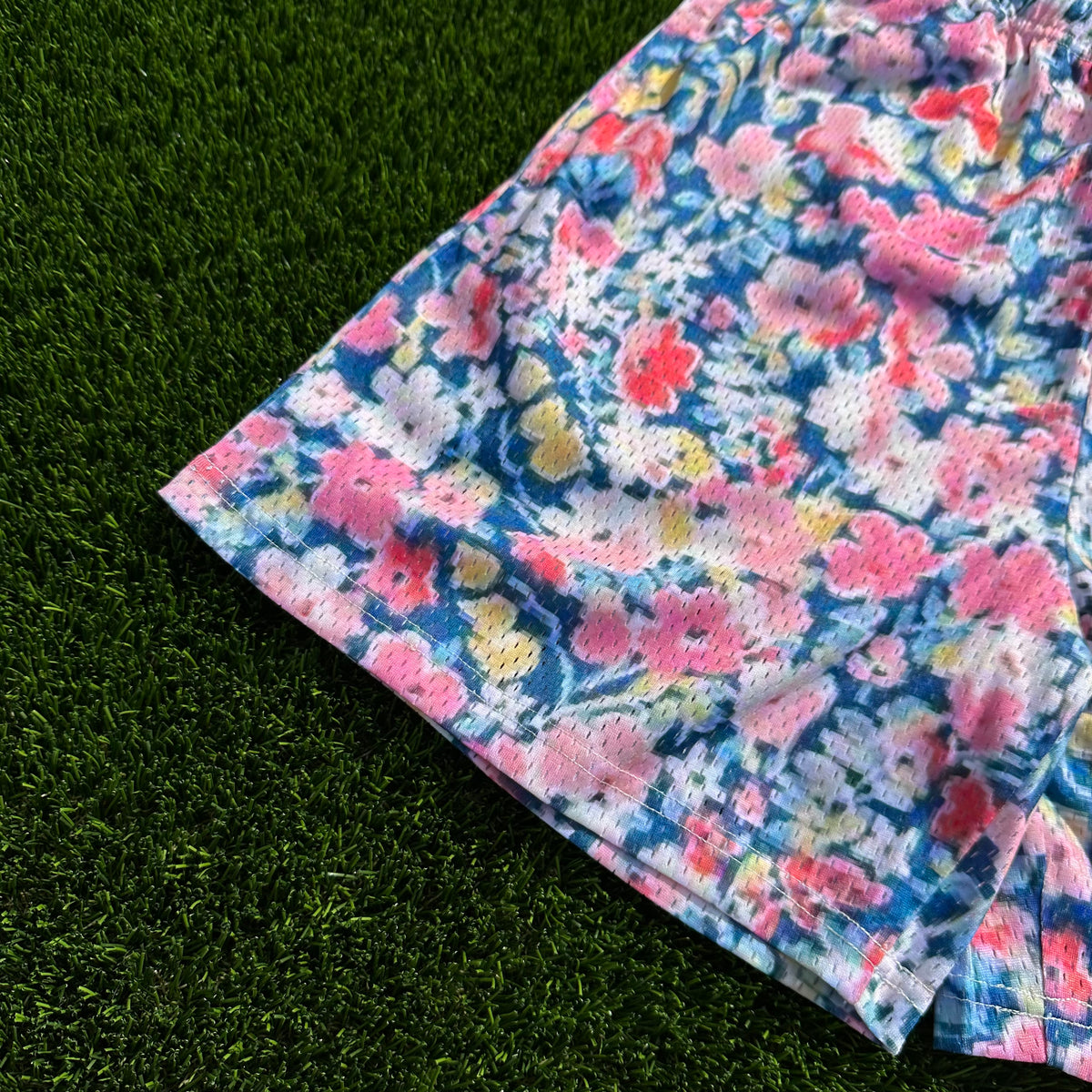Multi Floral Mesh Shorts