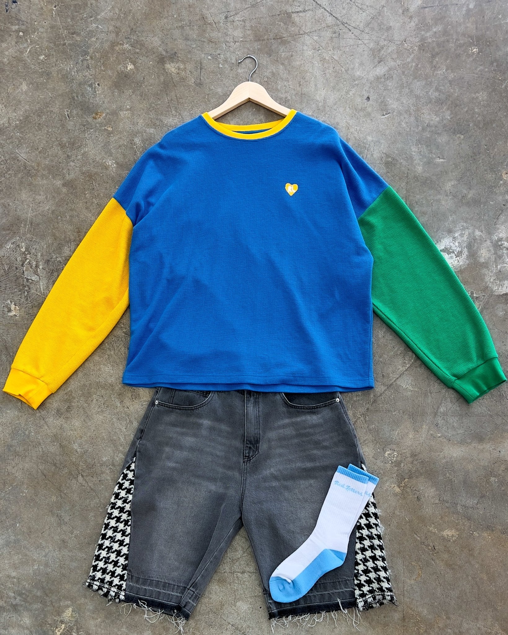 Is This Vintage? Waffle Knit Shirt by Red Letters