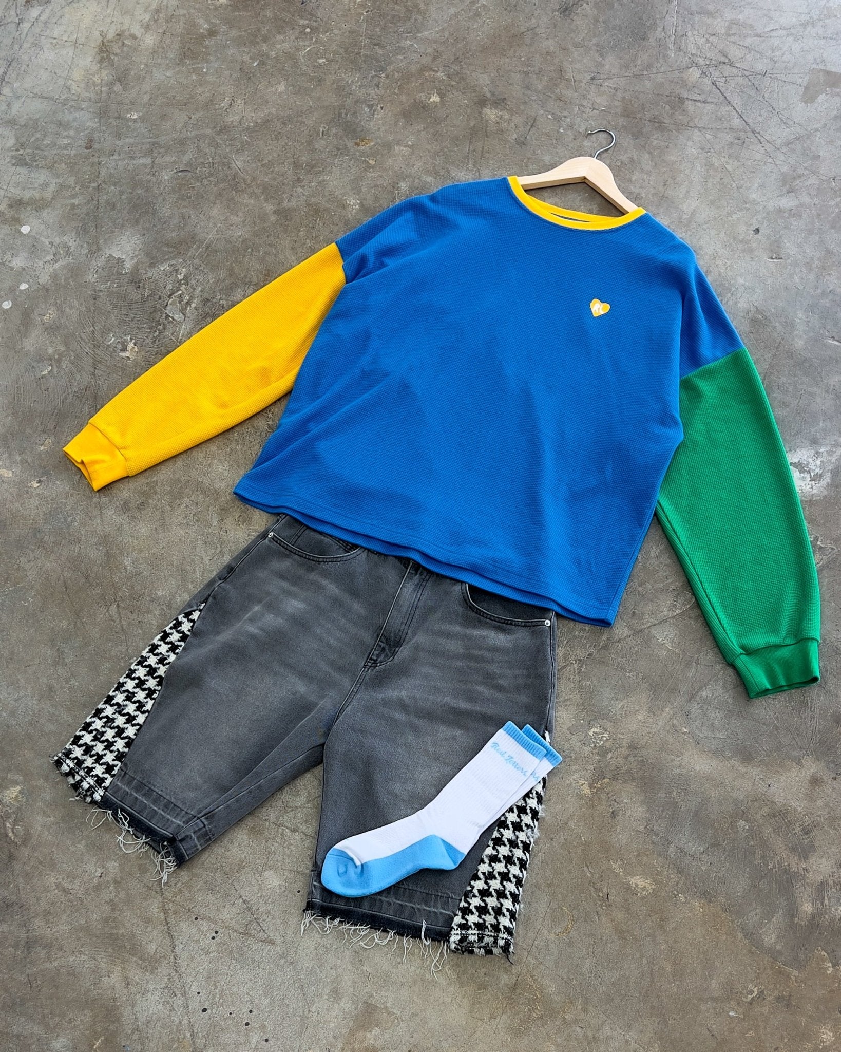 Is This Vintage? Waffle Knit Shirt by Red Letters