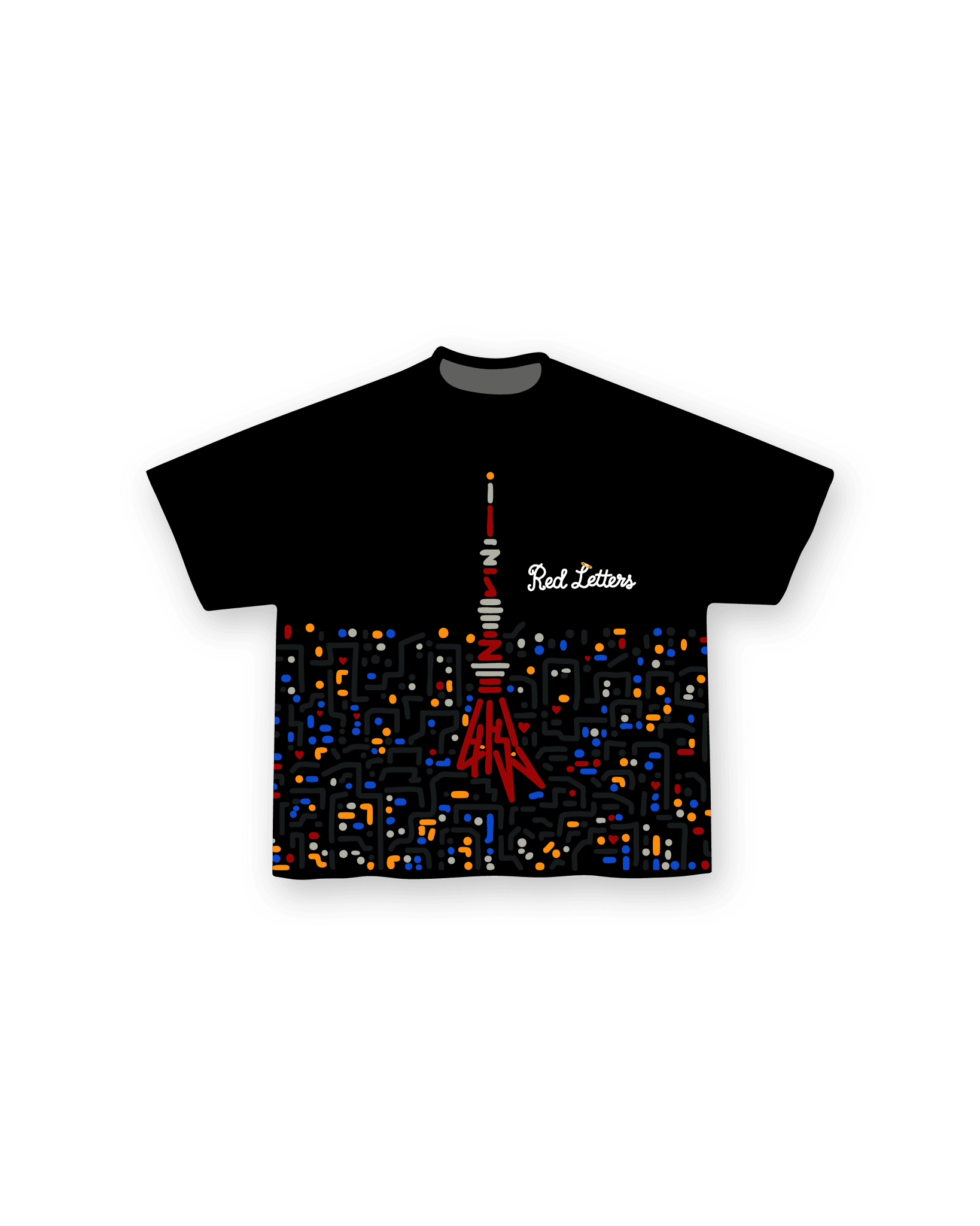 Japan Nights Tee - Red Letters