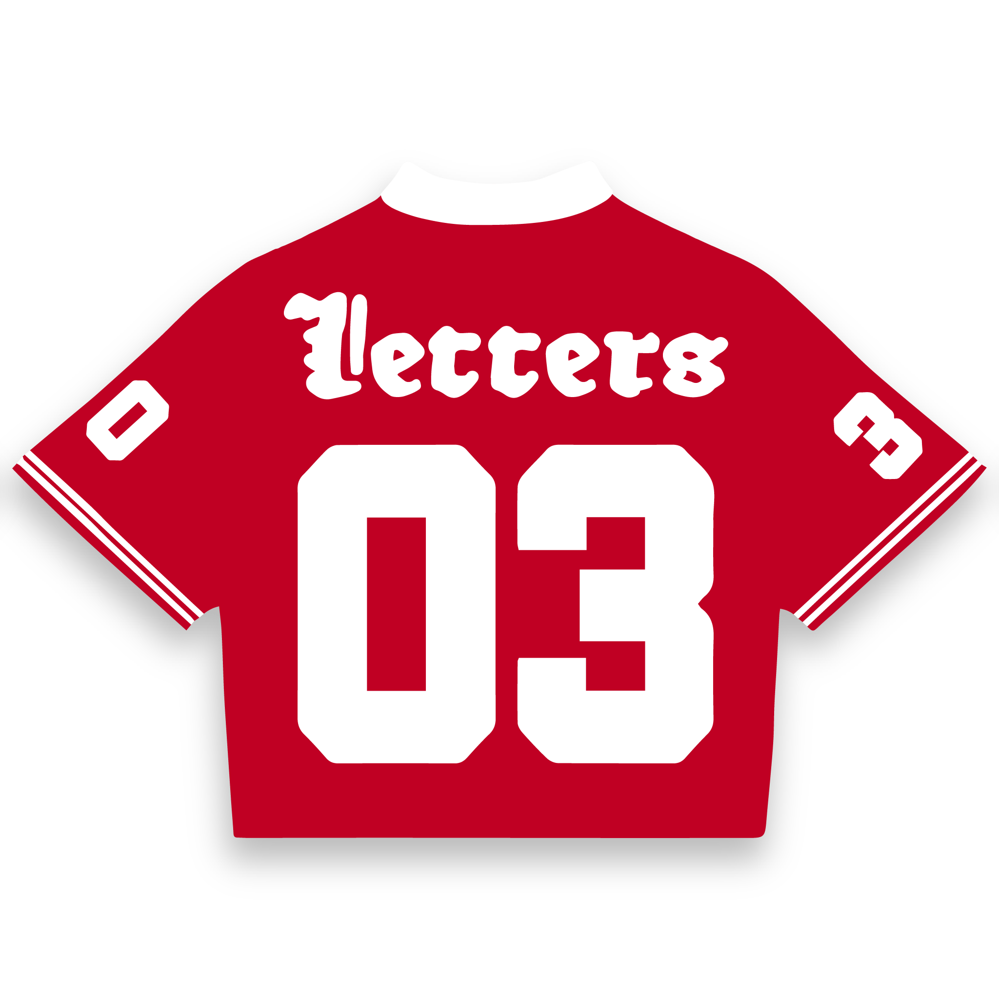 Just a Jersey - RED LETTERS