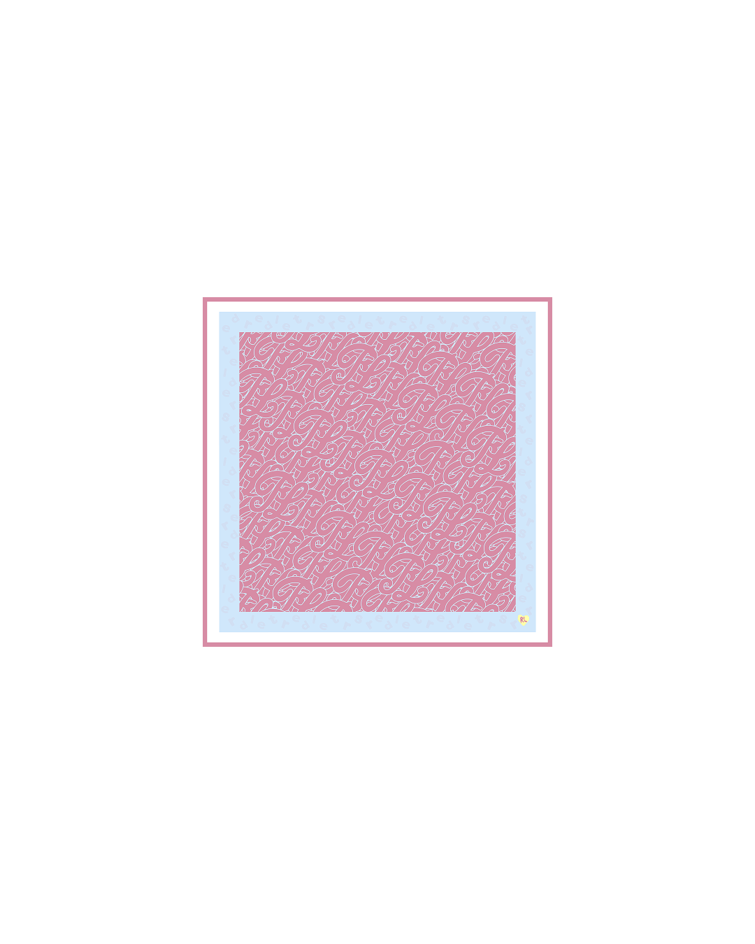 Just Bandanas - Bubblegum - Red Letters