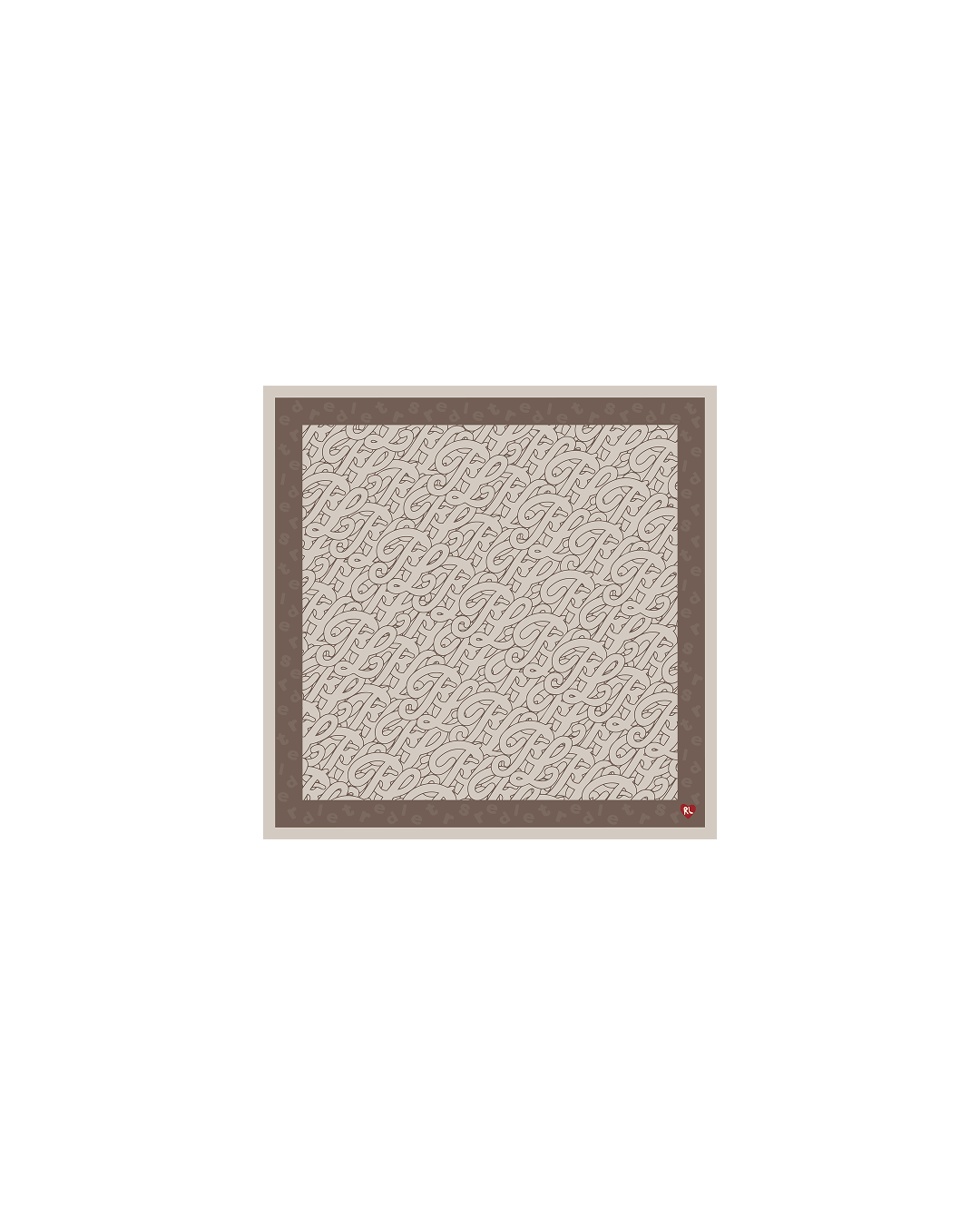 Just Bandanas - Café - Red Letters