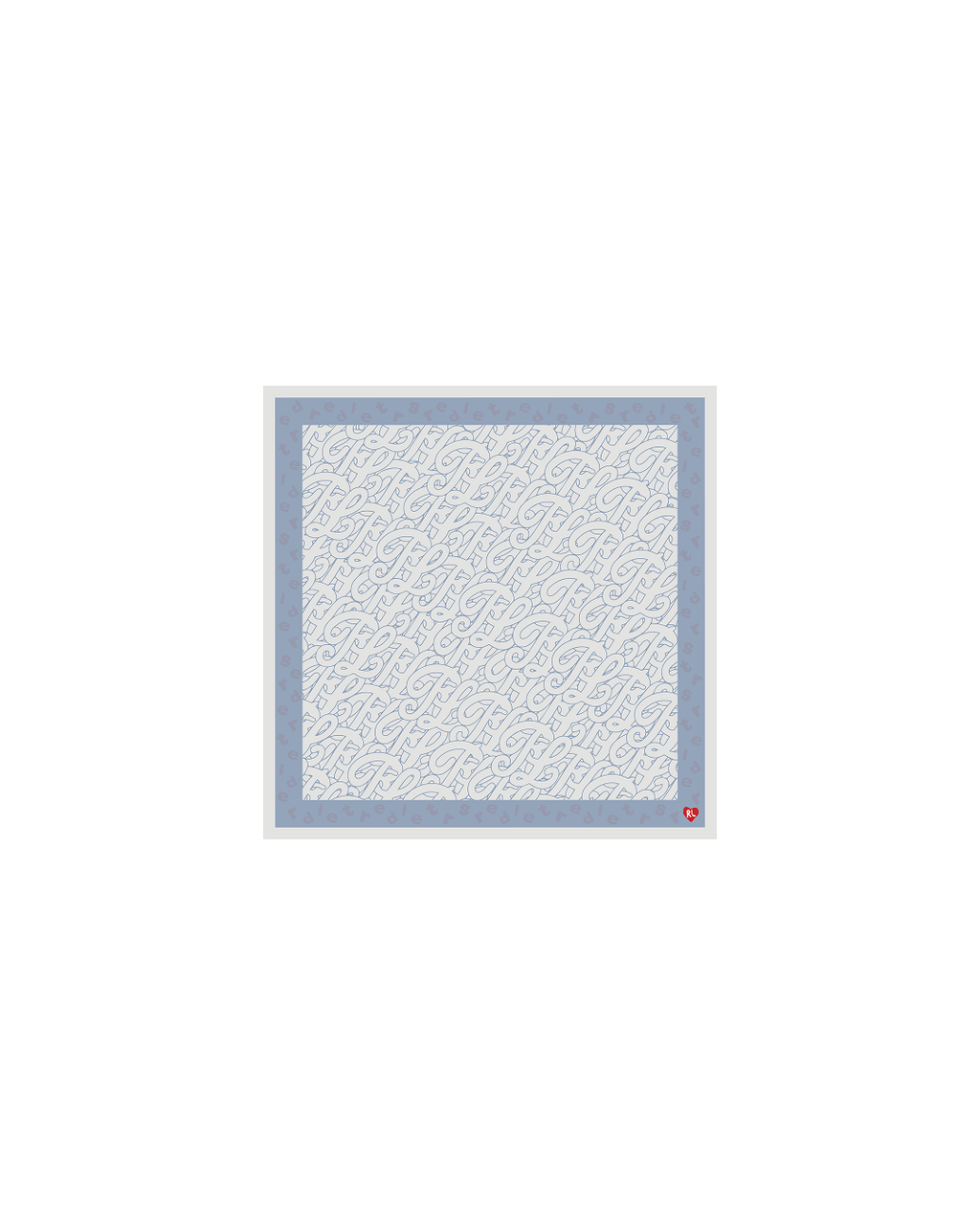 Just Bandanas - Cement - Red Letters