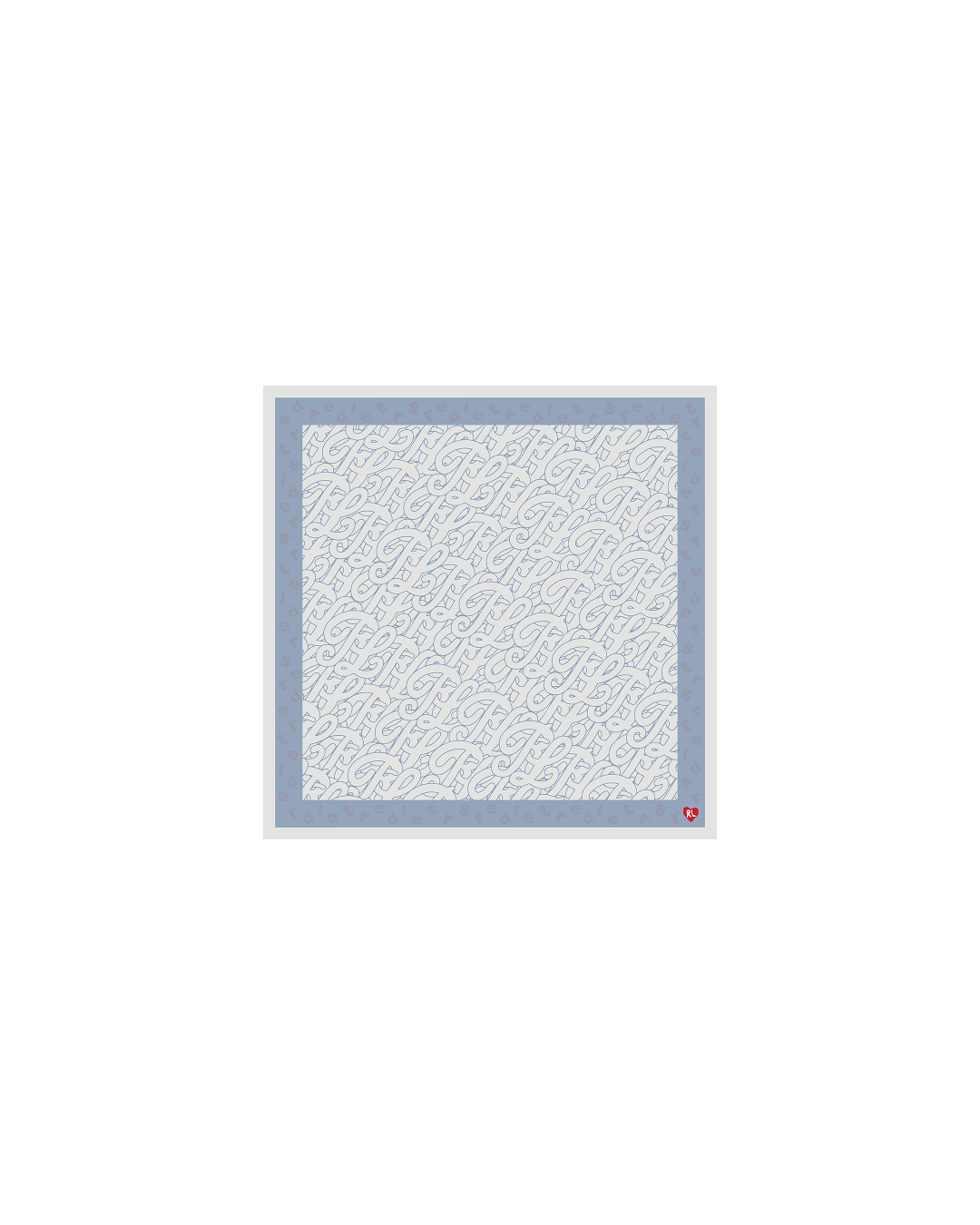 Just Bandanas - Cement - Red Letters