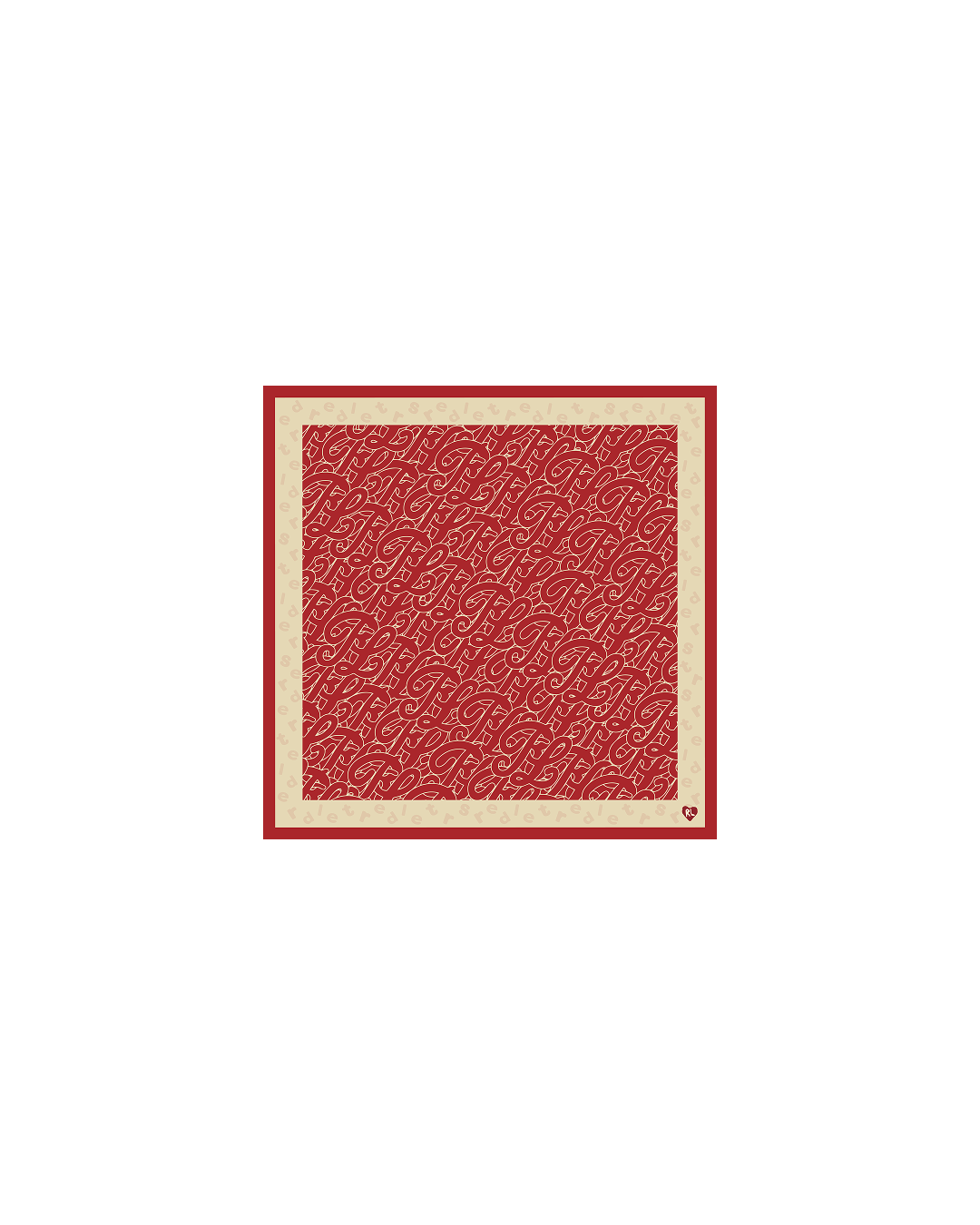 Just Bandanas - Merlot - Red Letters