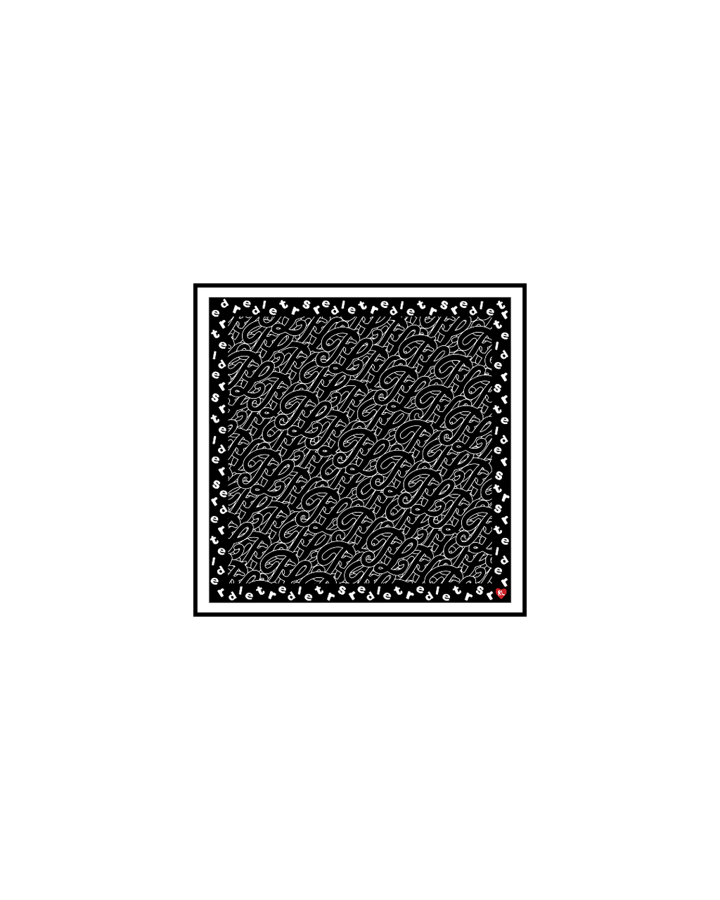 Just Bandanas - Noir - Red Letters