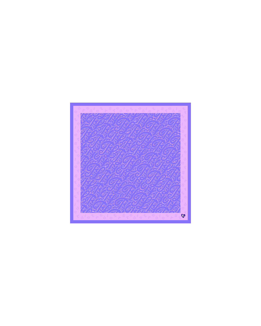 Just Bandanas - Purp - Red Letters