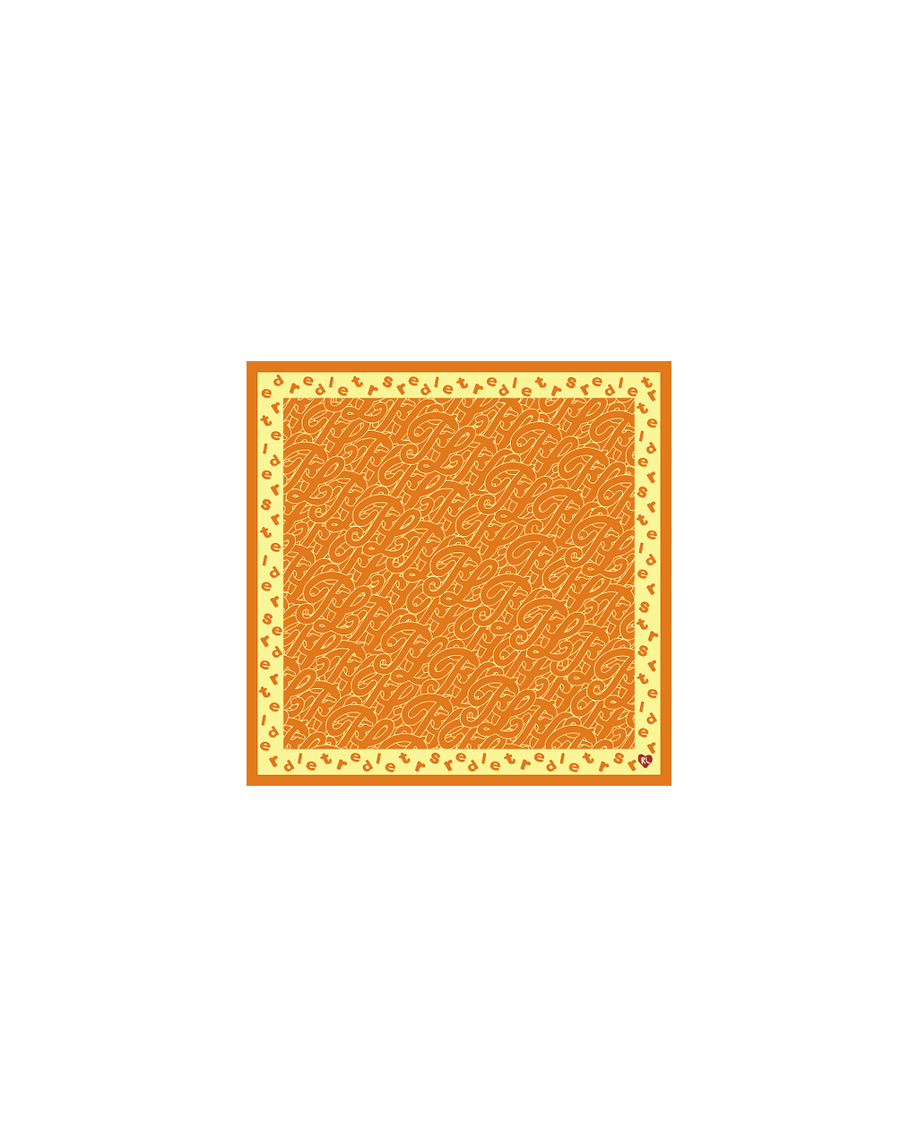 Just Bandanas - Sunset - Red Letters