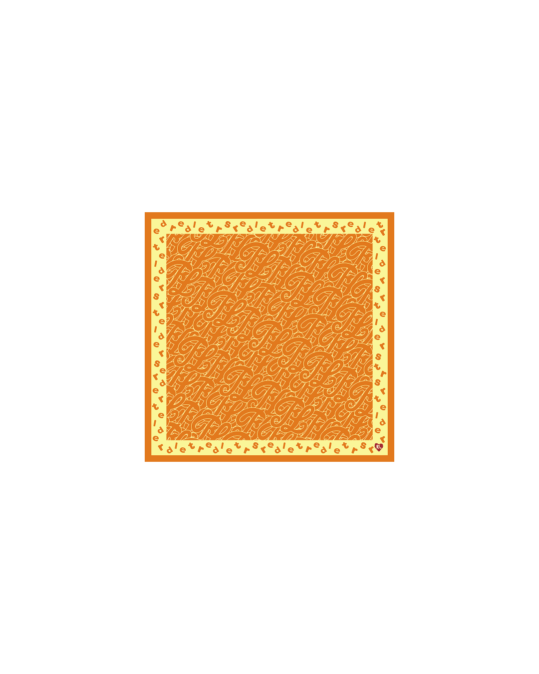 Just Bandanas - Sunset - Red Letters