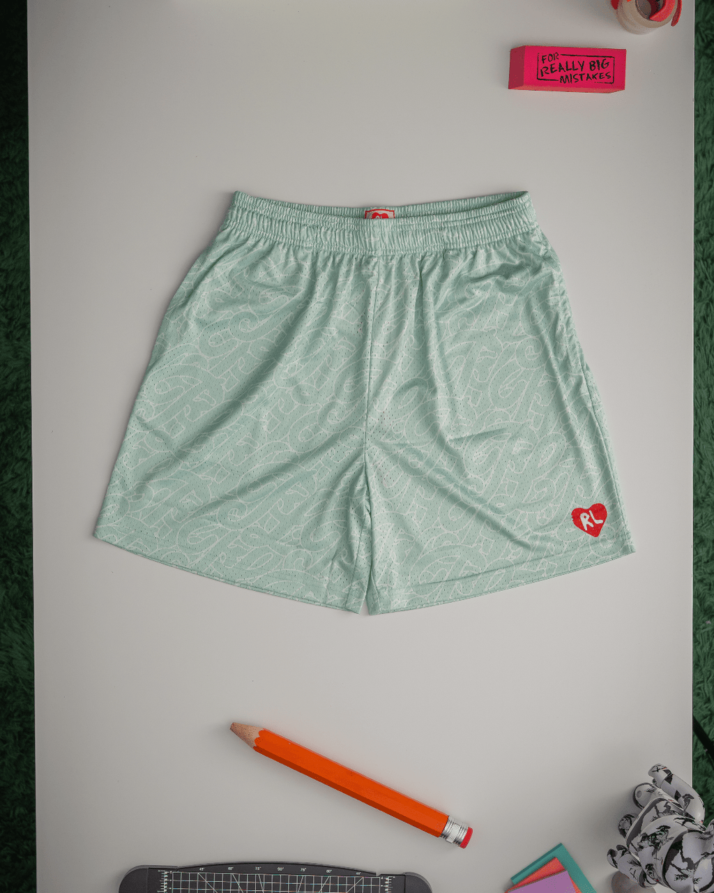 Just Mesh Shorts - Sage by Red Letters