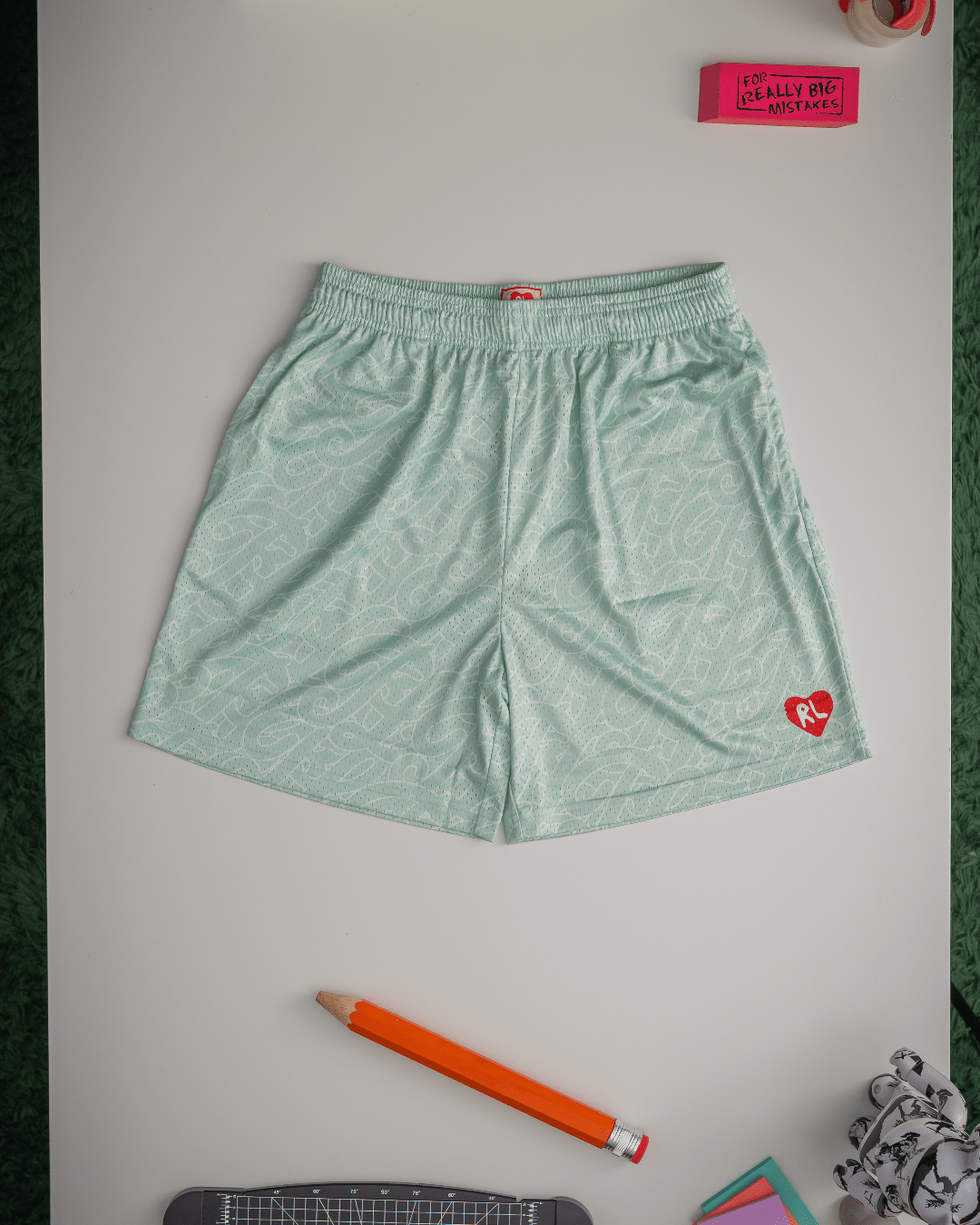 Just Mesh Shorts - Sage by Red Letters