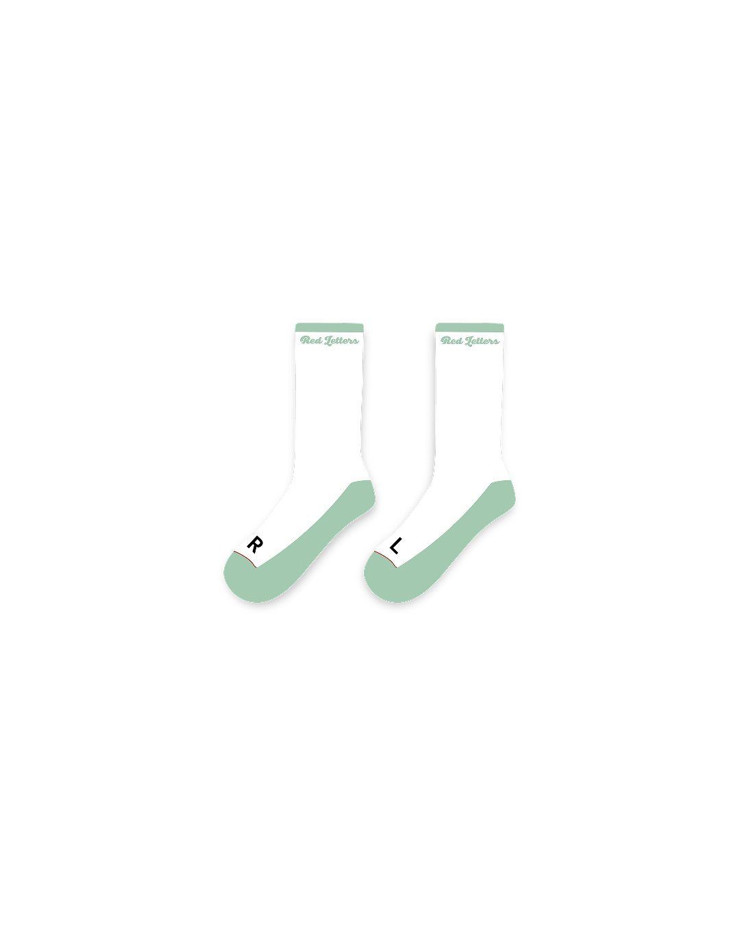 Just Pastel Green Socks by Red Letters