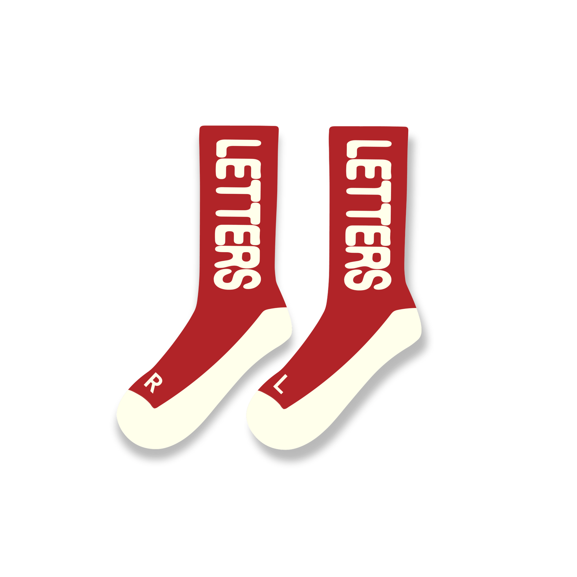 Just Red Letters Socks by Red Letters