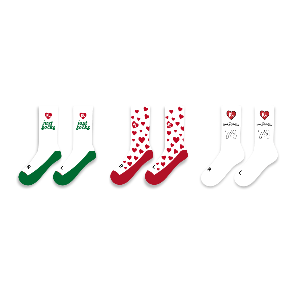 Just Socks 3 - Pack by Red Letters