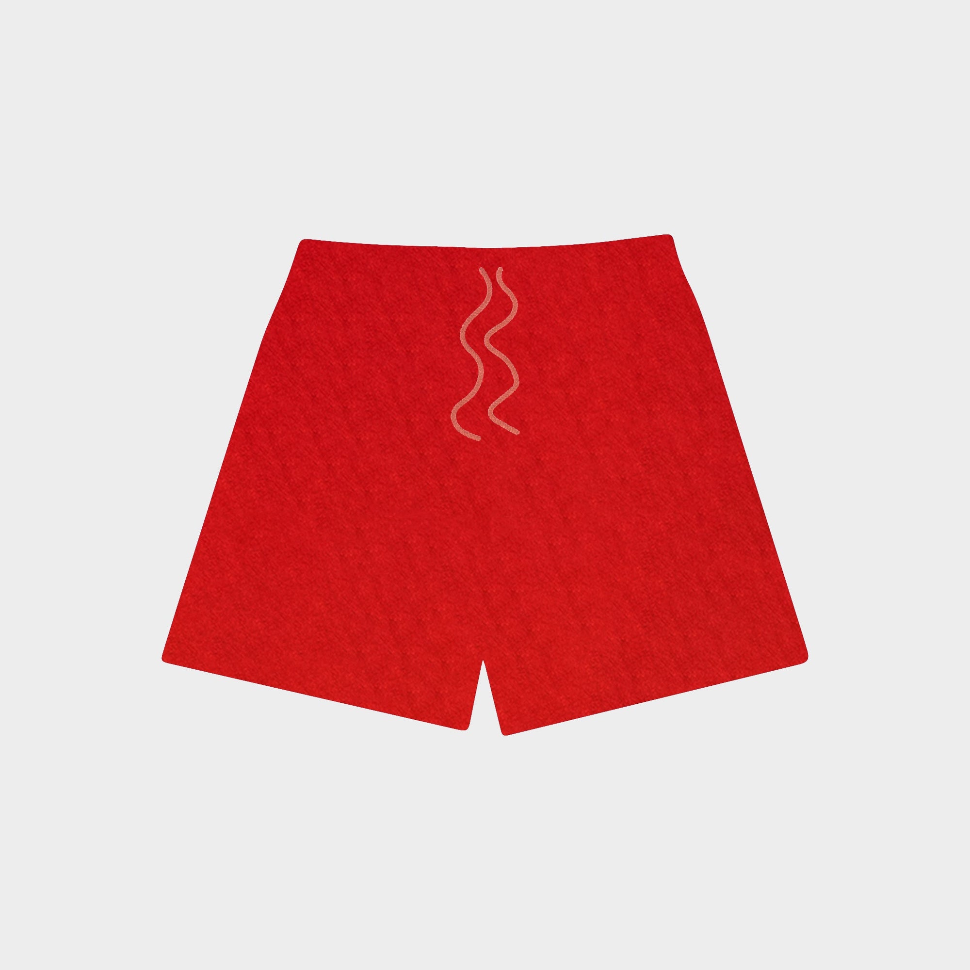 Just Towel Shorts - Red - RED LETTERS