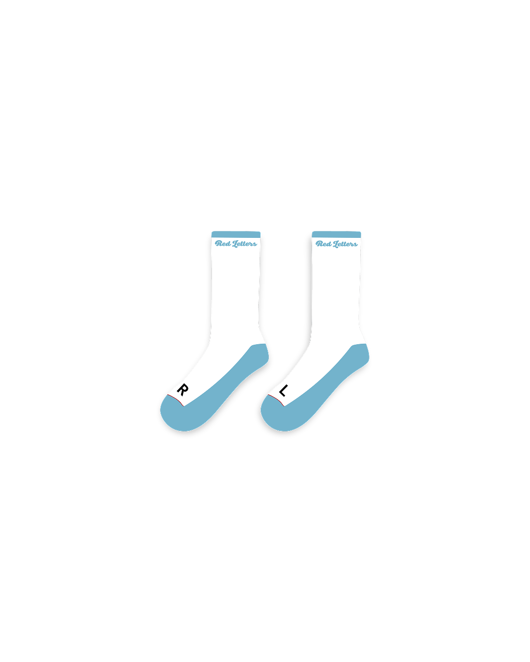 Just Vintage Blue Socks by Red Letters
