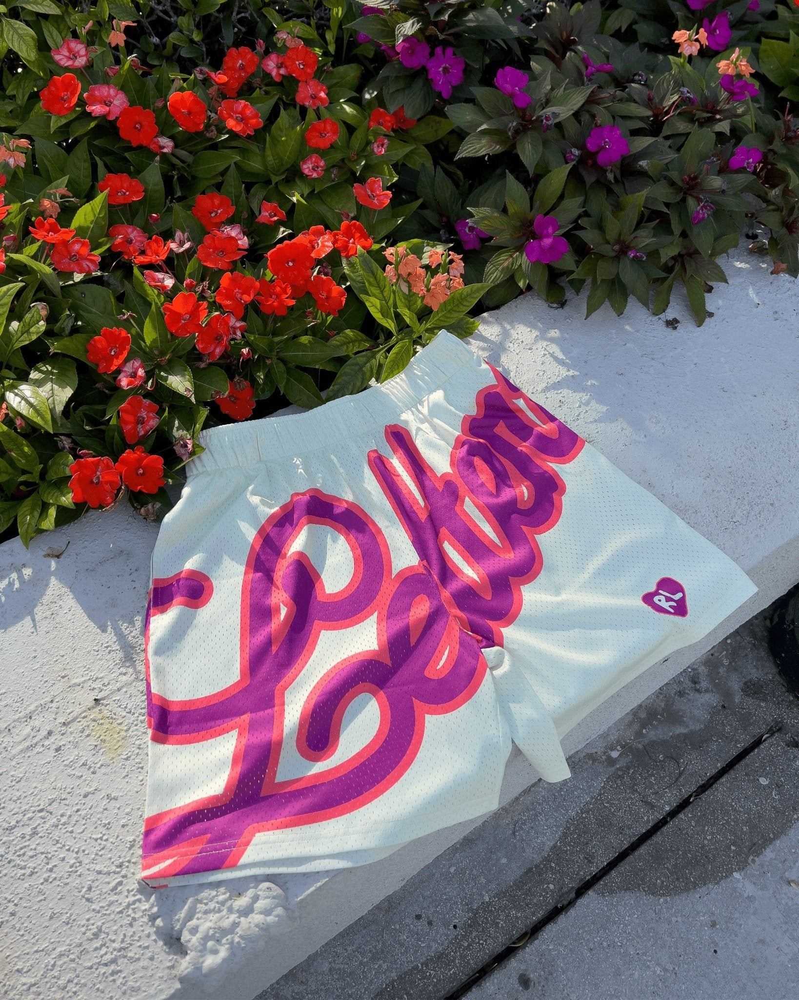 Letters Mesh Shorts - Easter