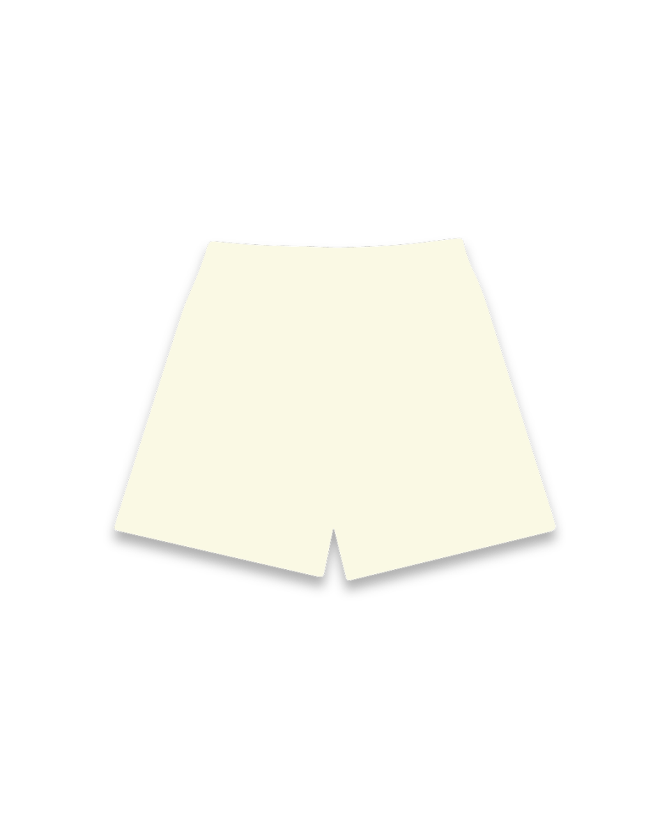Letters Mesh Shorts - Cream - Red Letters