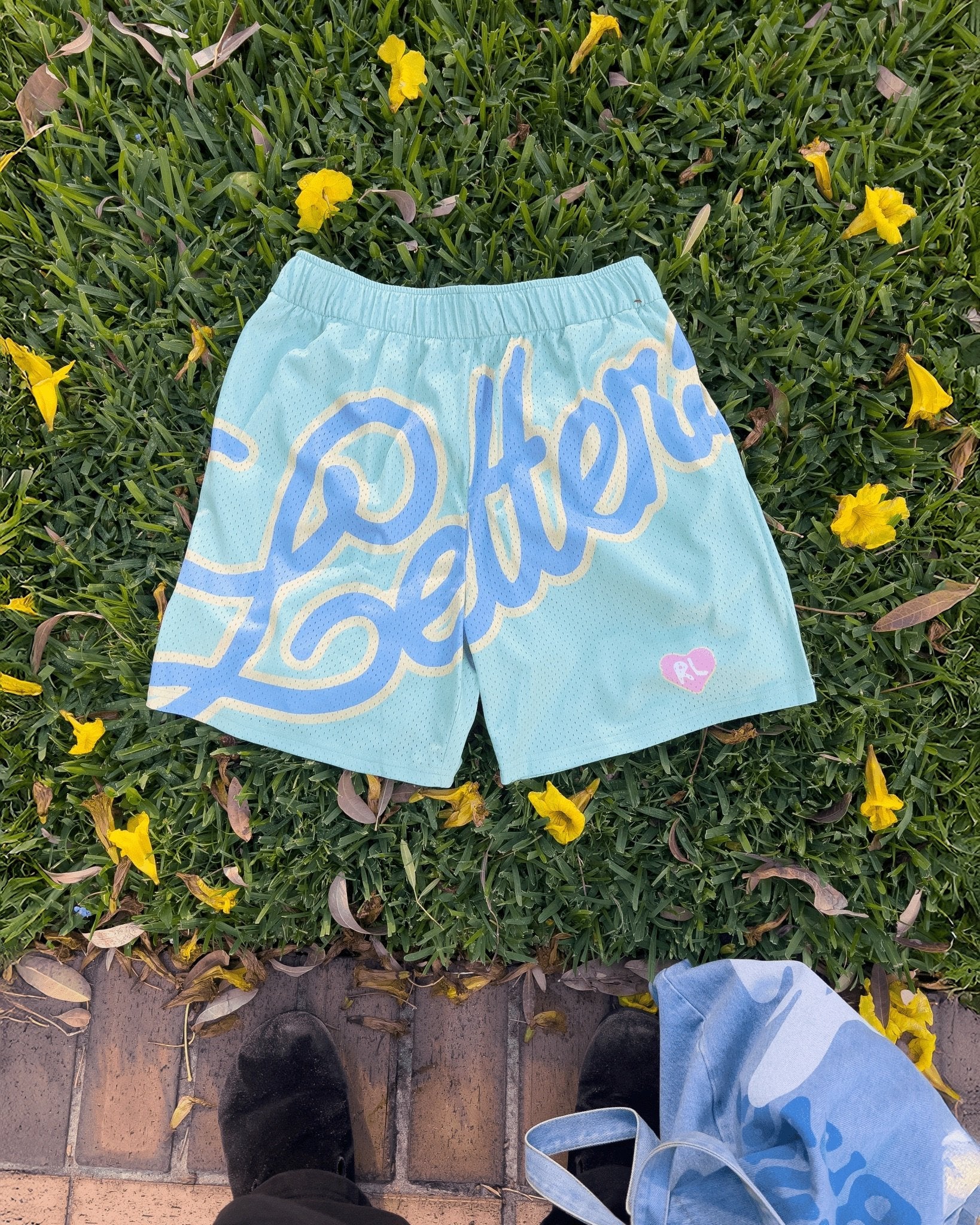 Letters Mesh Shorts - Easter