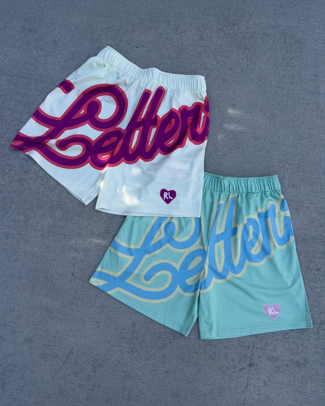 Letters Mesh Shorts - Easter by Red Letters