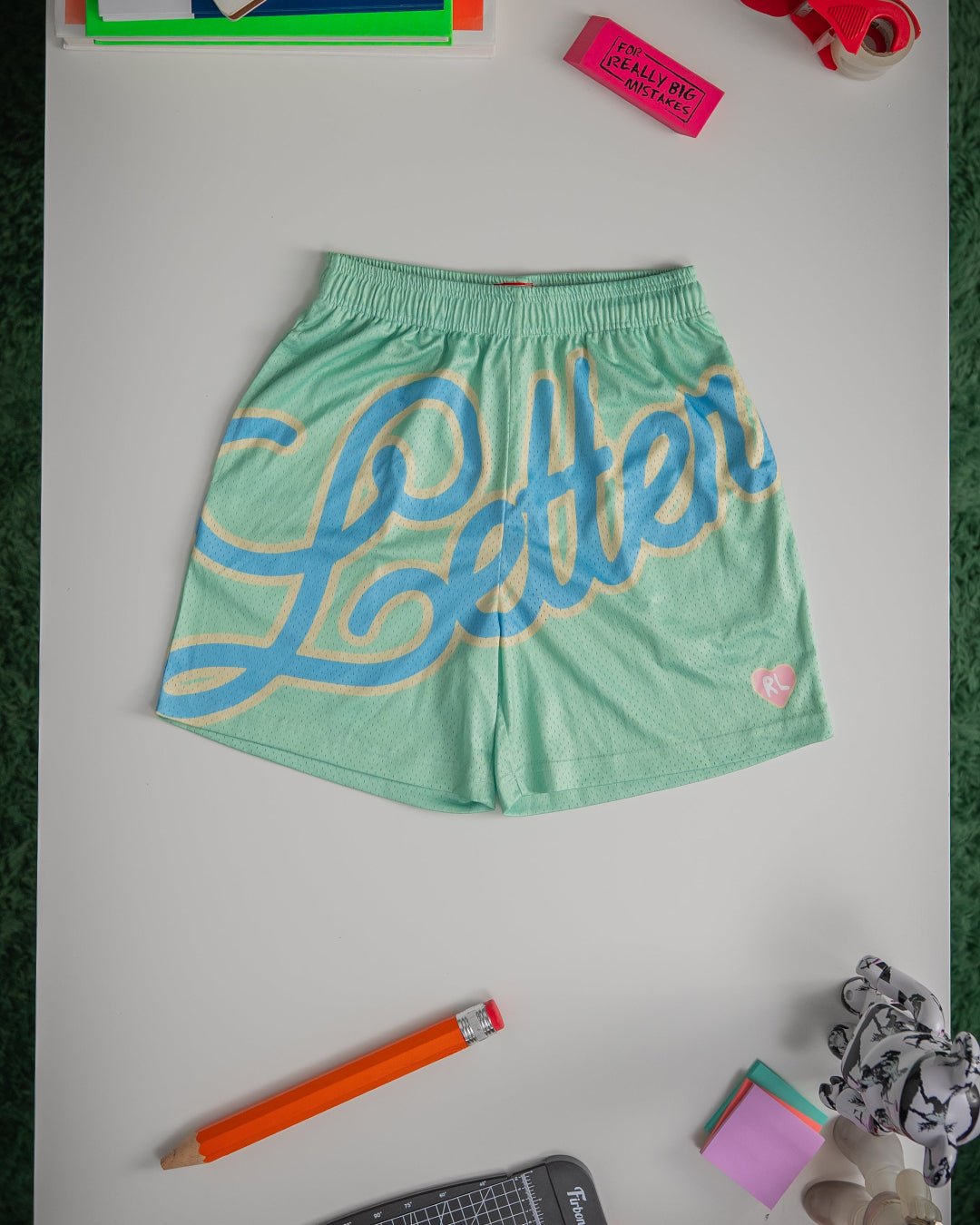Letters Mesh Shorts - Easter by Red Letters