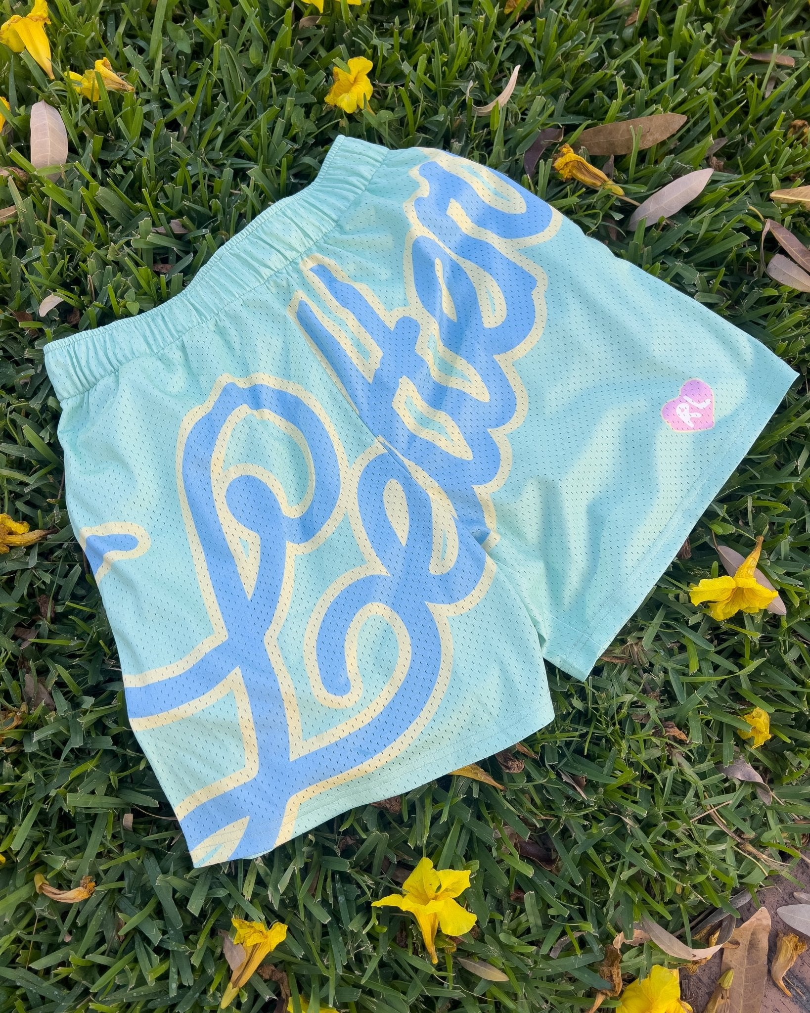 Letters Mesh Shorts - Easter by Red Letters