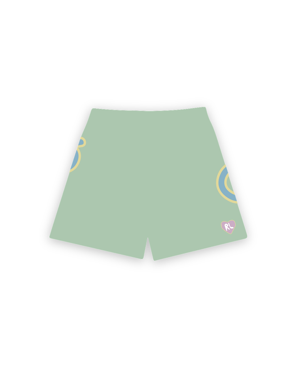 Letters Mesh Shorts - Easter - Red Letters