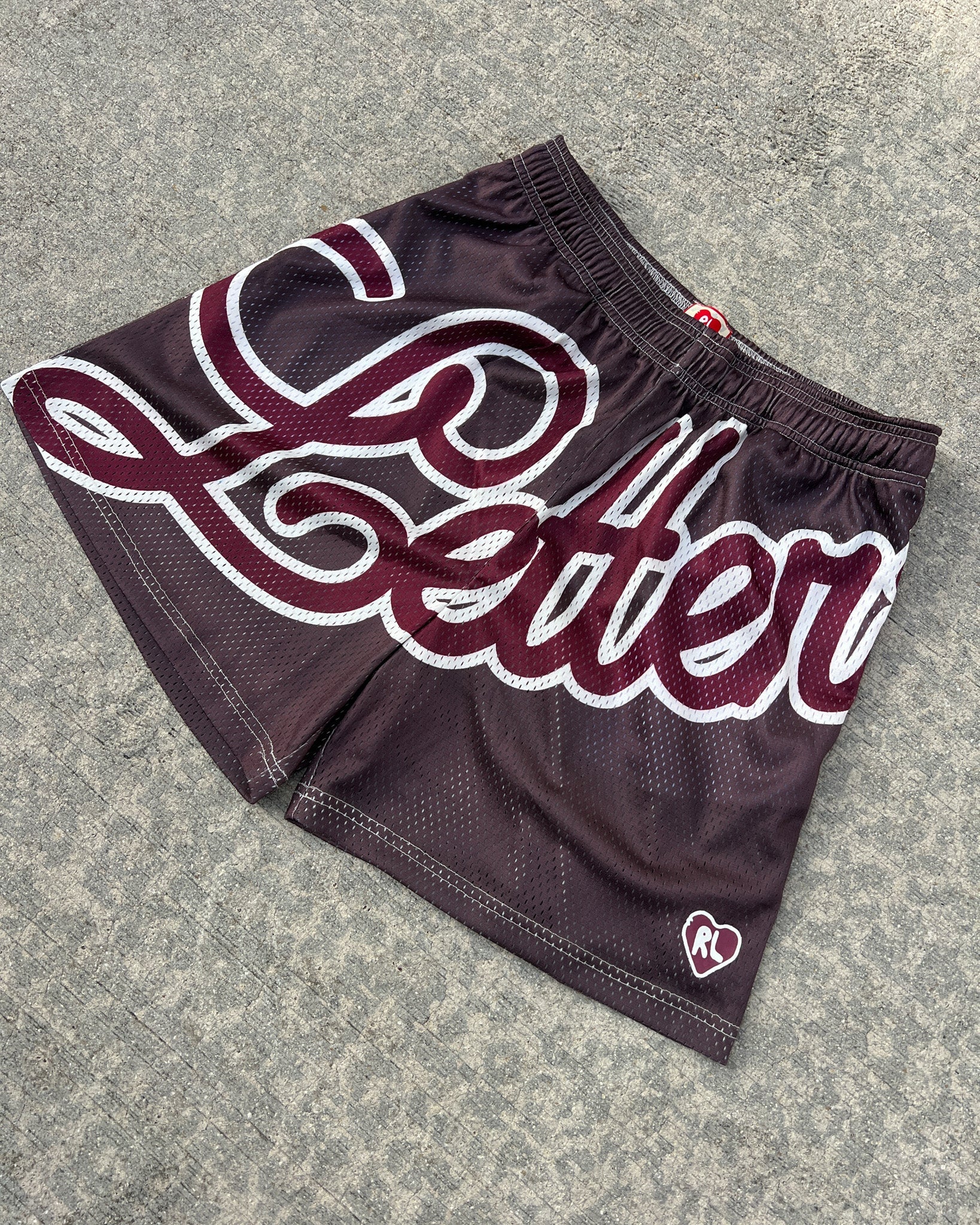 Letters Mesh Shorts - Mocha by Red Letters