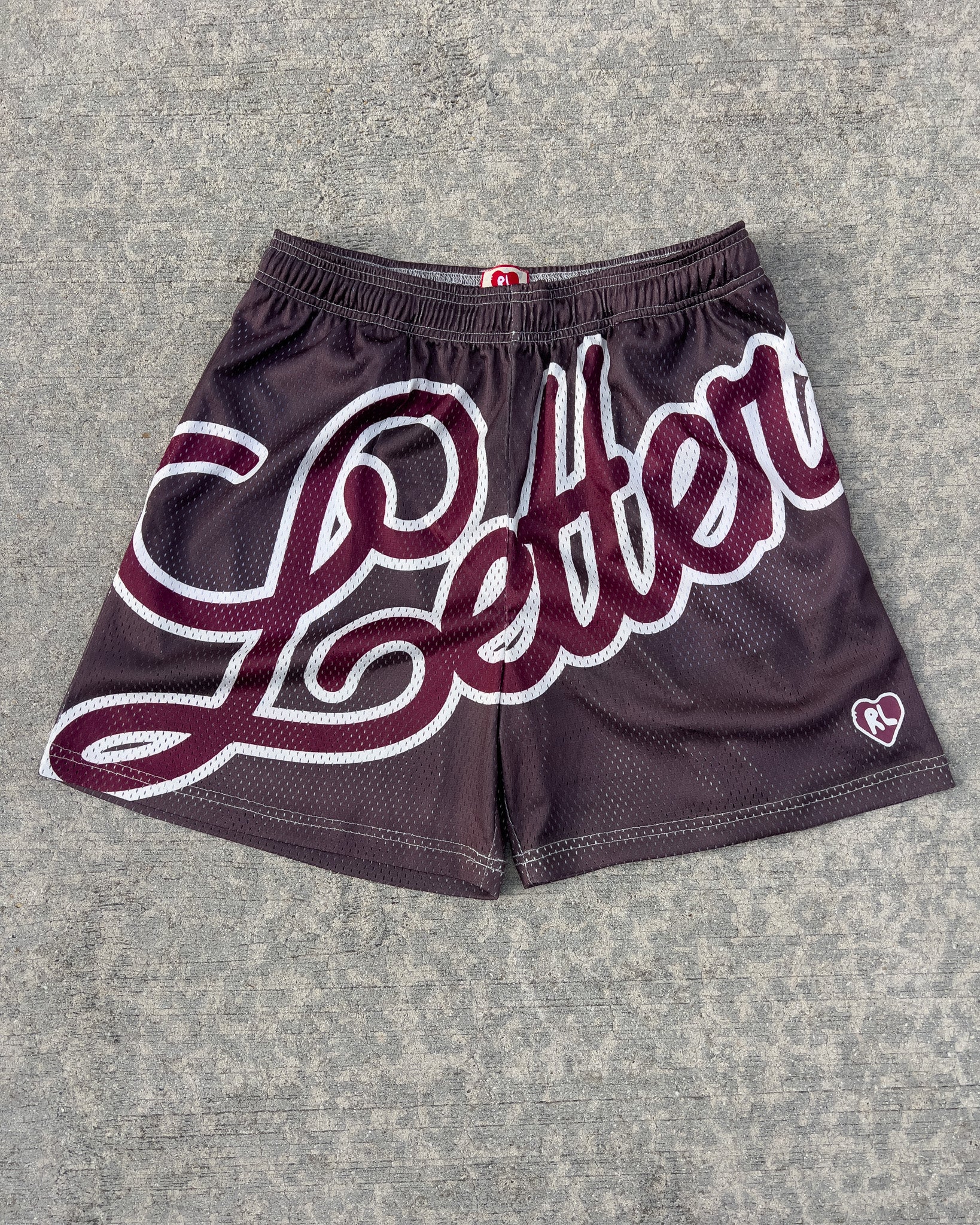 Letters Mesh Shorts - Mocha by Red Letters