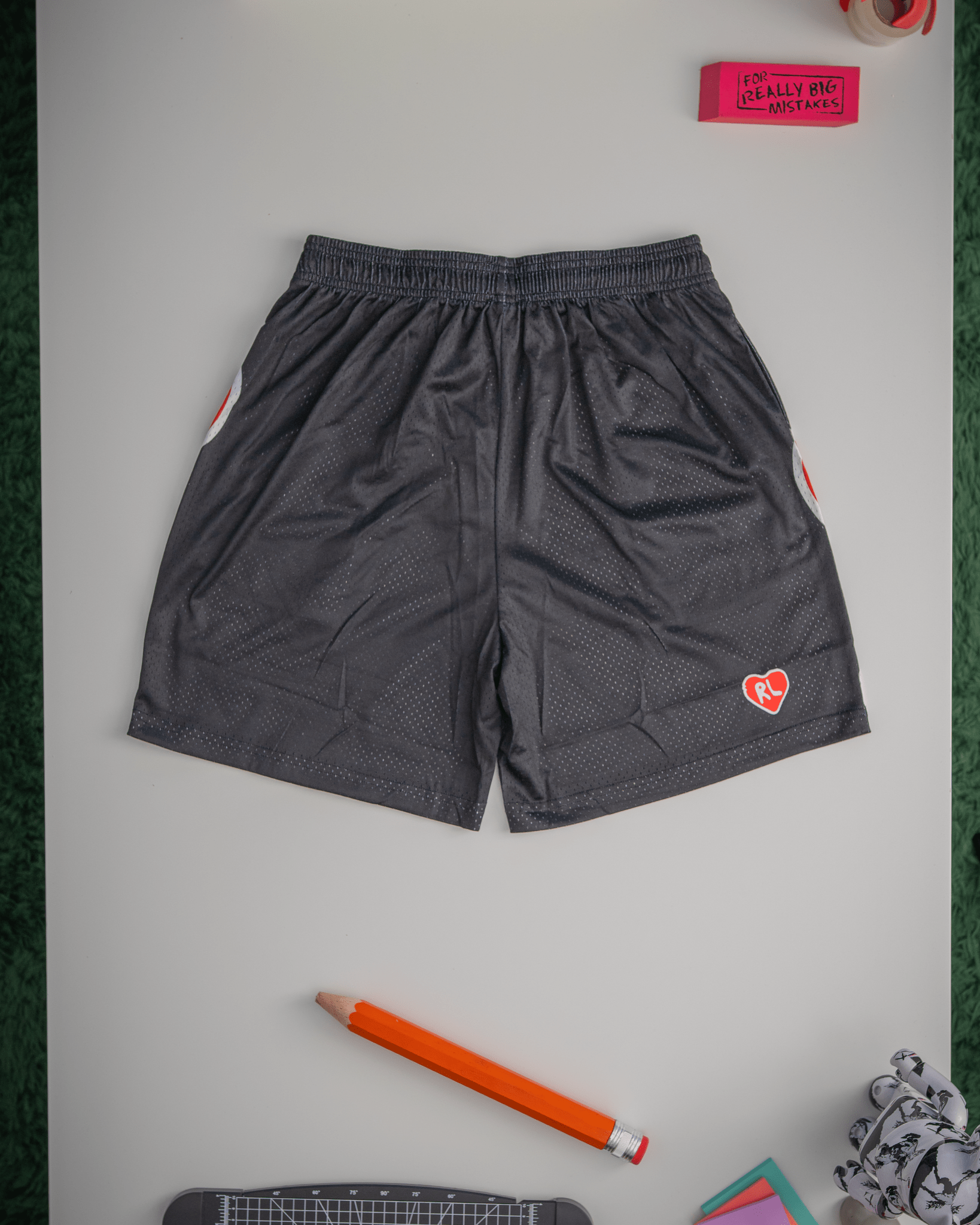 Letters Mesh Shorts - Varsity by Red Letters