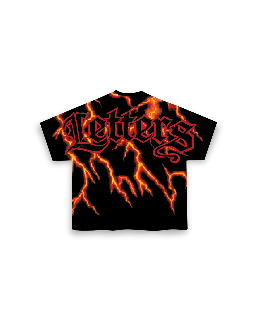 Lightning Letters Tee - Red Letters