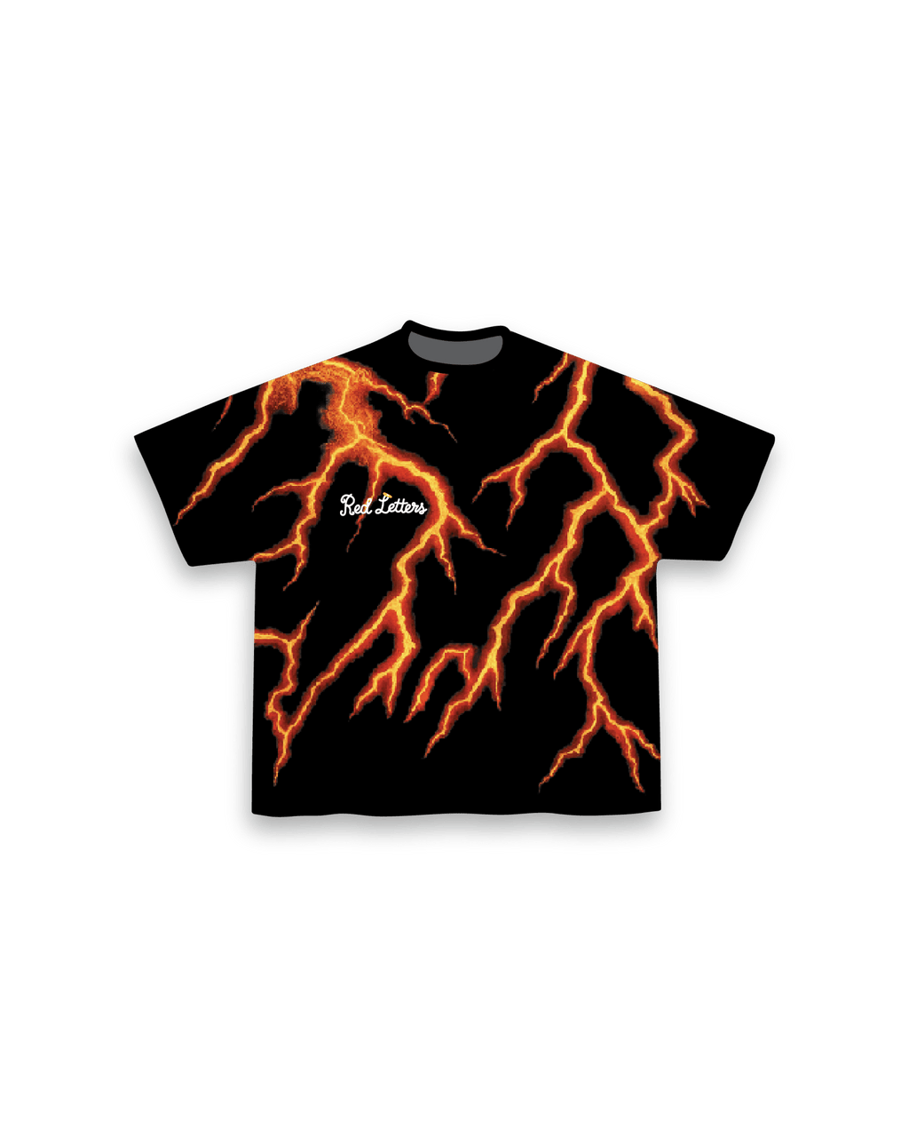 Lightning Letters Tee - Red Letters