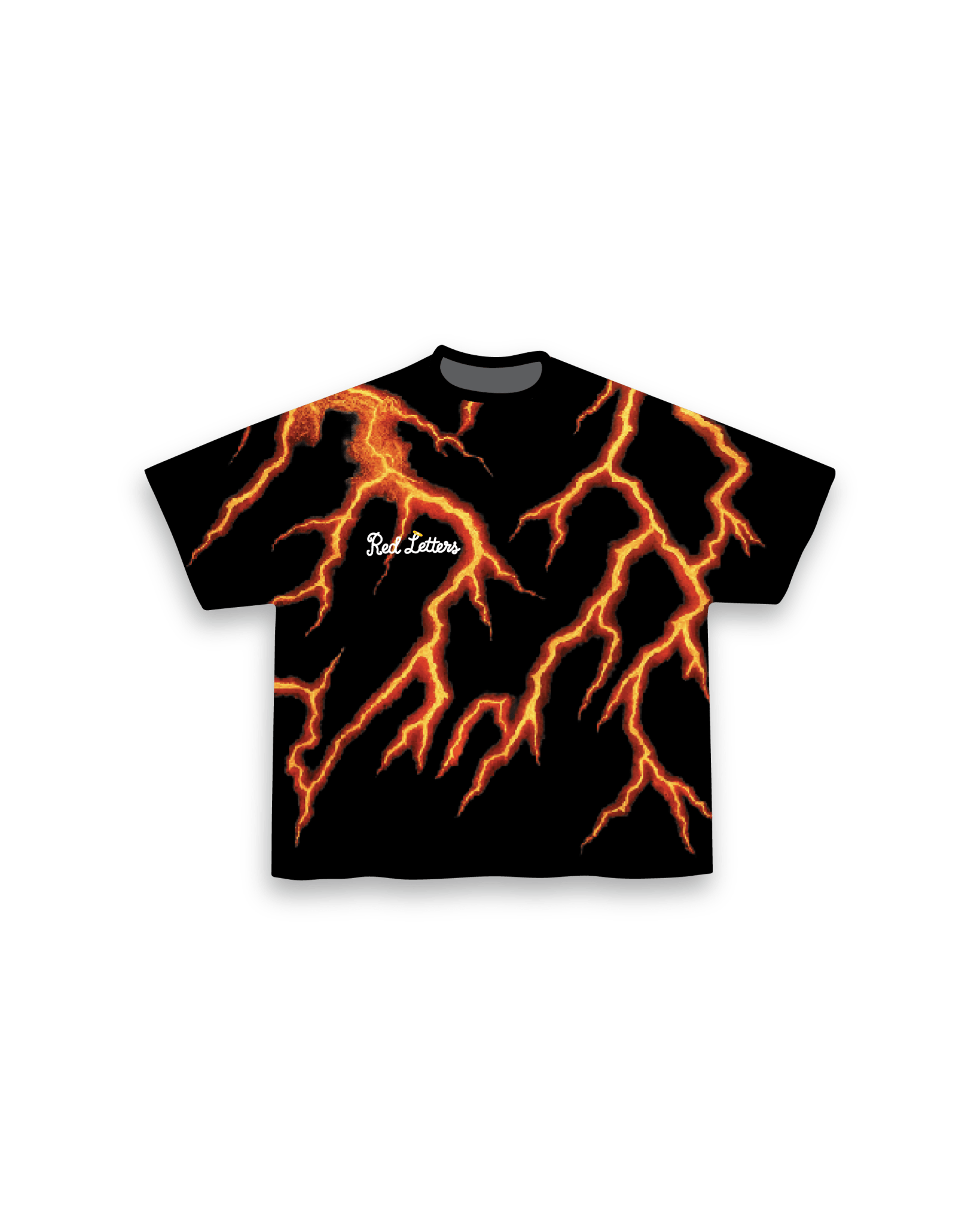 Lightning Letters Tee - Red Letters
