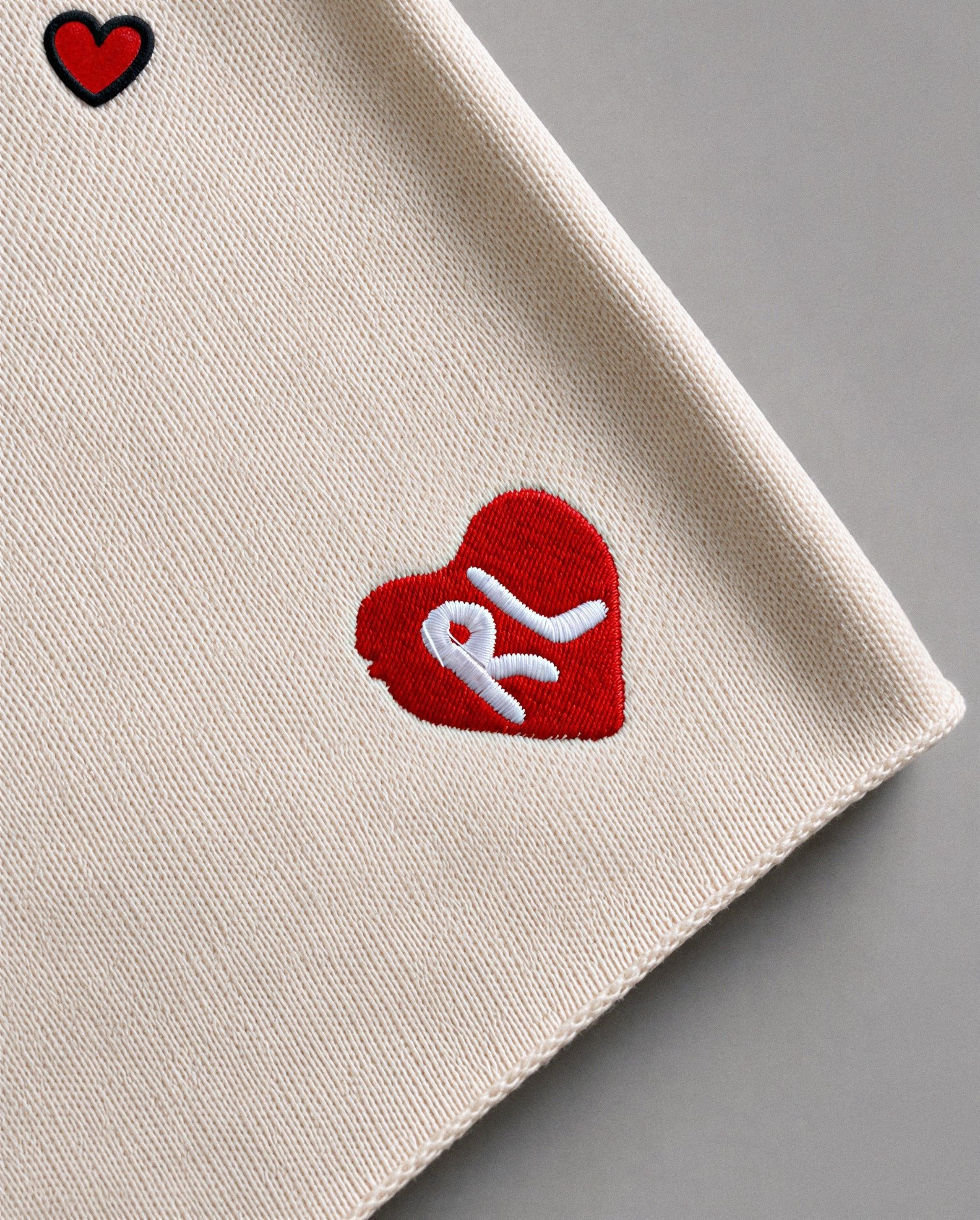 Love Letters French Terry Shorts - Red Letters