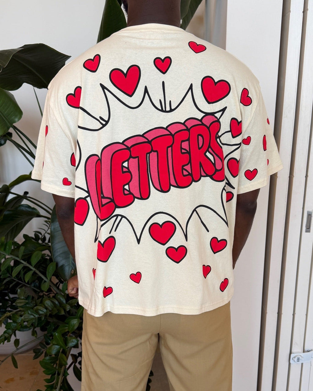 Love Letters Tee - Red Letters