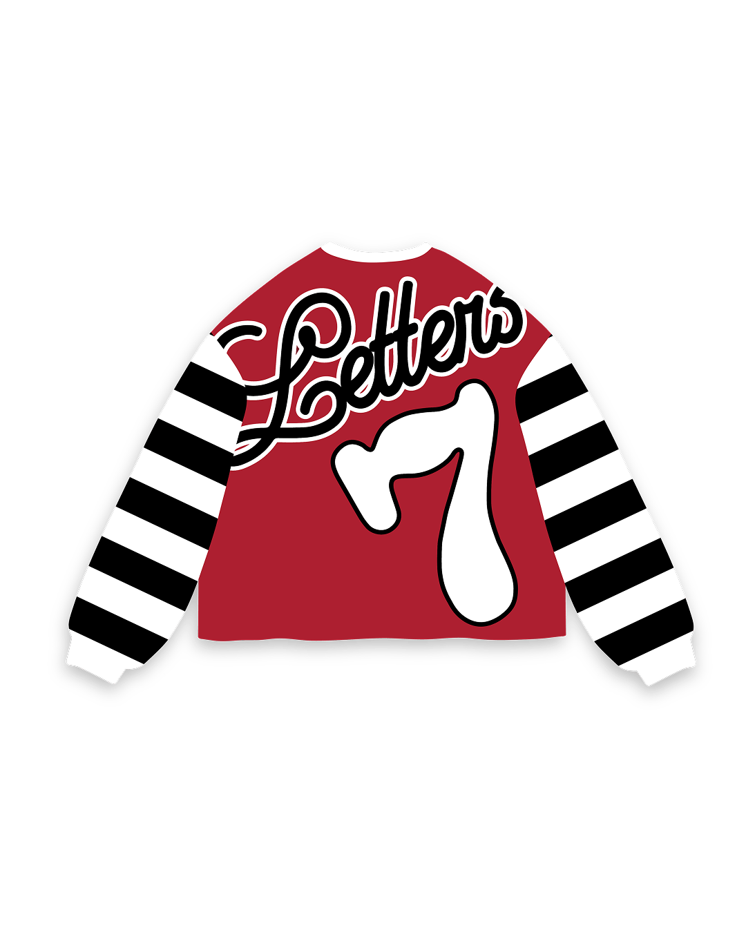 Lucky Letters Waffle Knit Shirt - Striped by Red Letters
