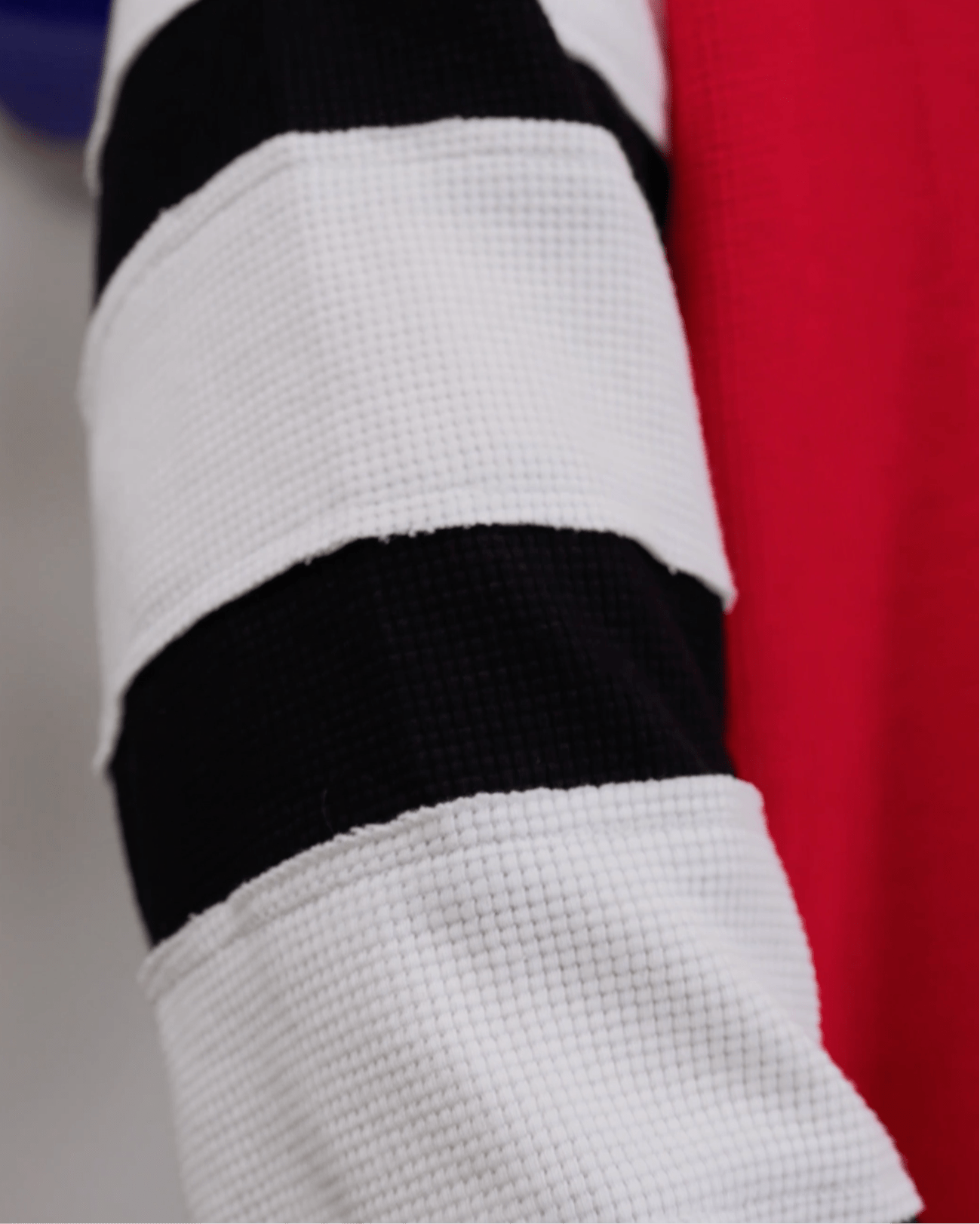 Lucky Letters Waffle Knit Shirt - Striped by Red Letters