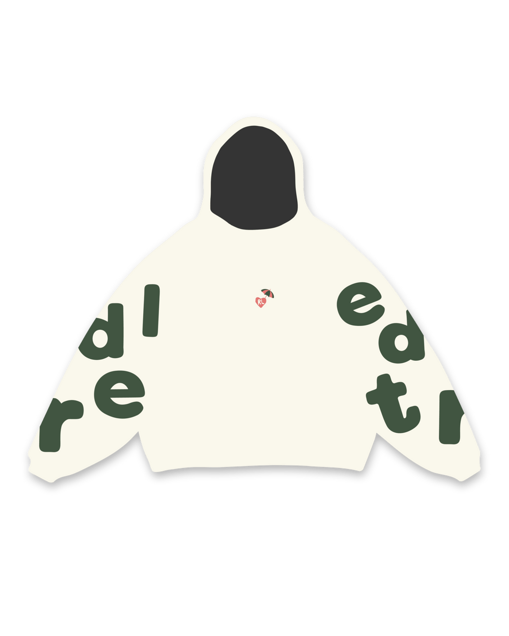 Main Beach Scattered Hoodie by Red Letters