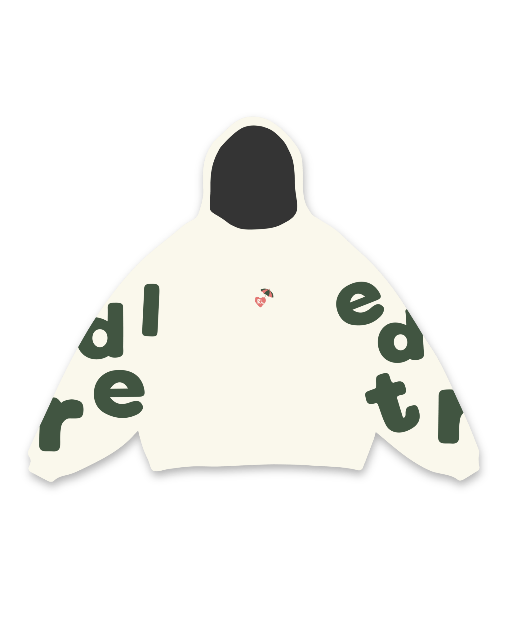 Main Beach Scattered Hoodie by Red Letters