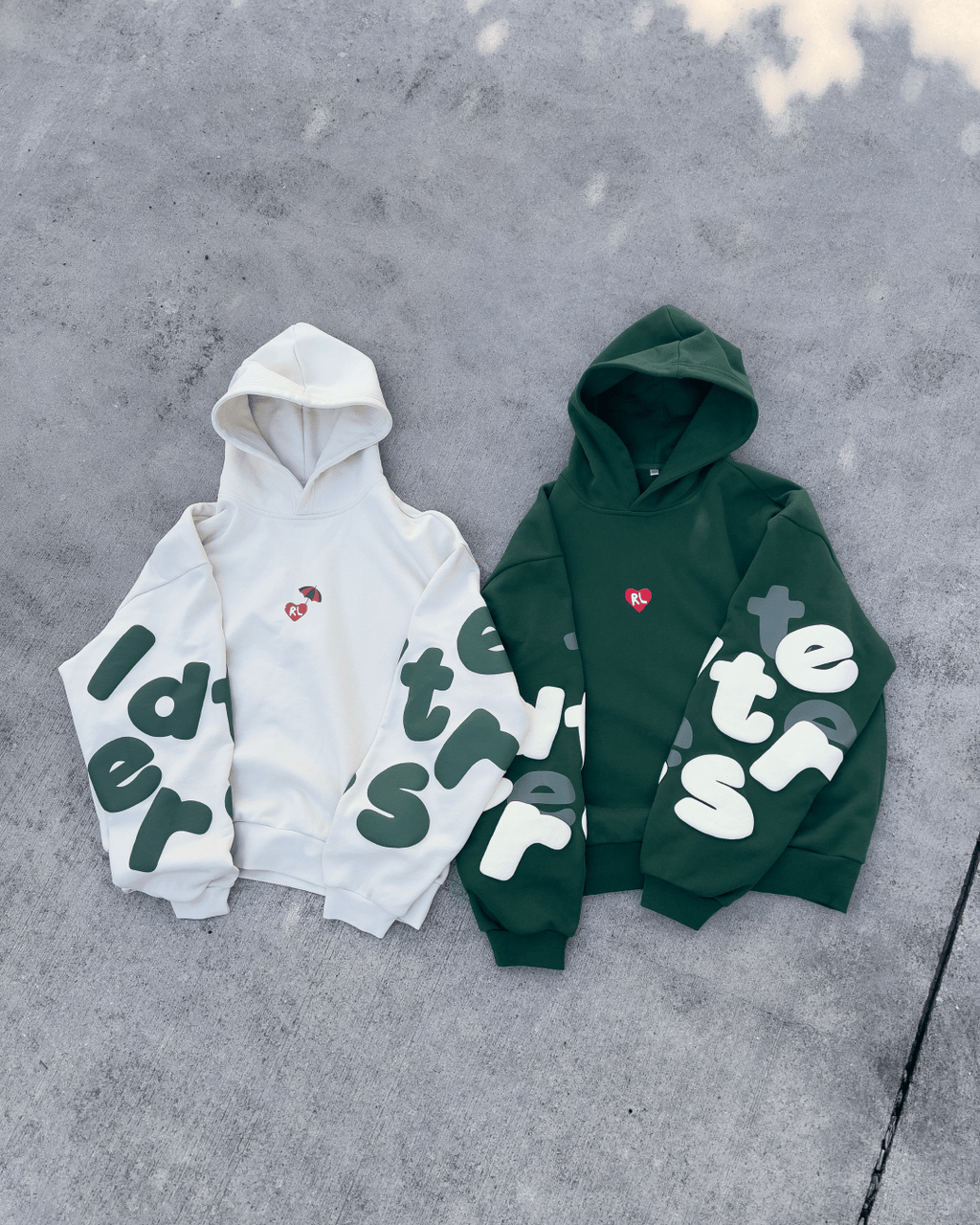 Main Beach Scattered Hoodie by Red Letters