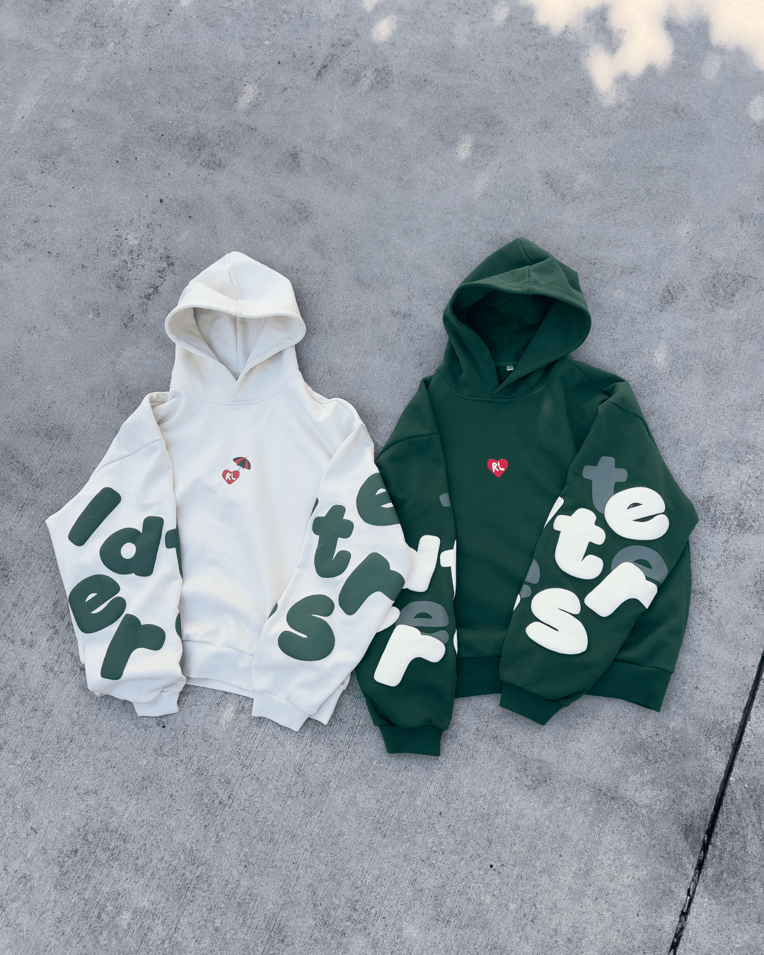 Main Beach Scattered Hoodie by Red Letters