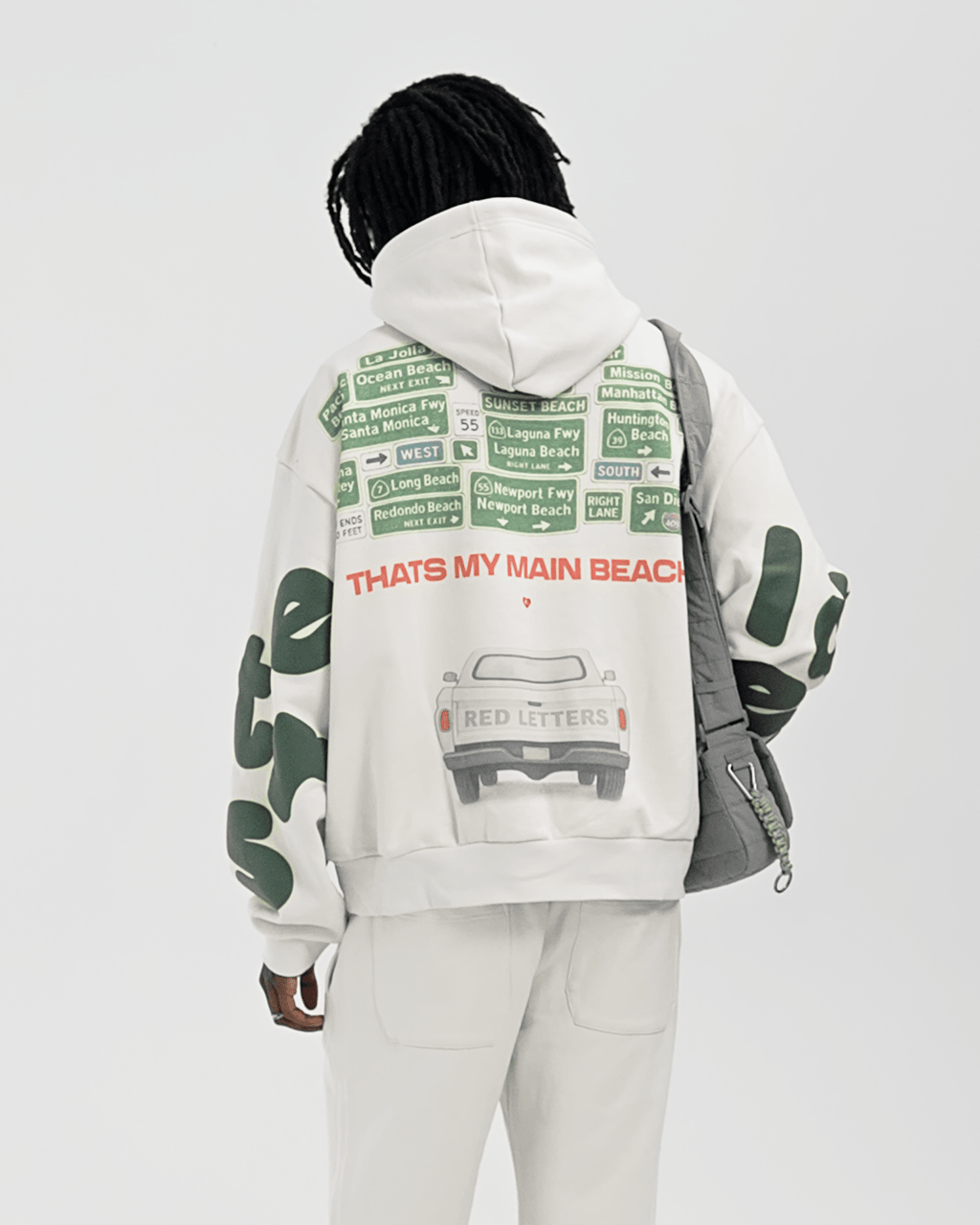 Main Beach Scattered Hoodie by Red Letters