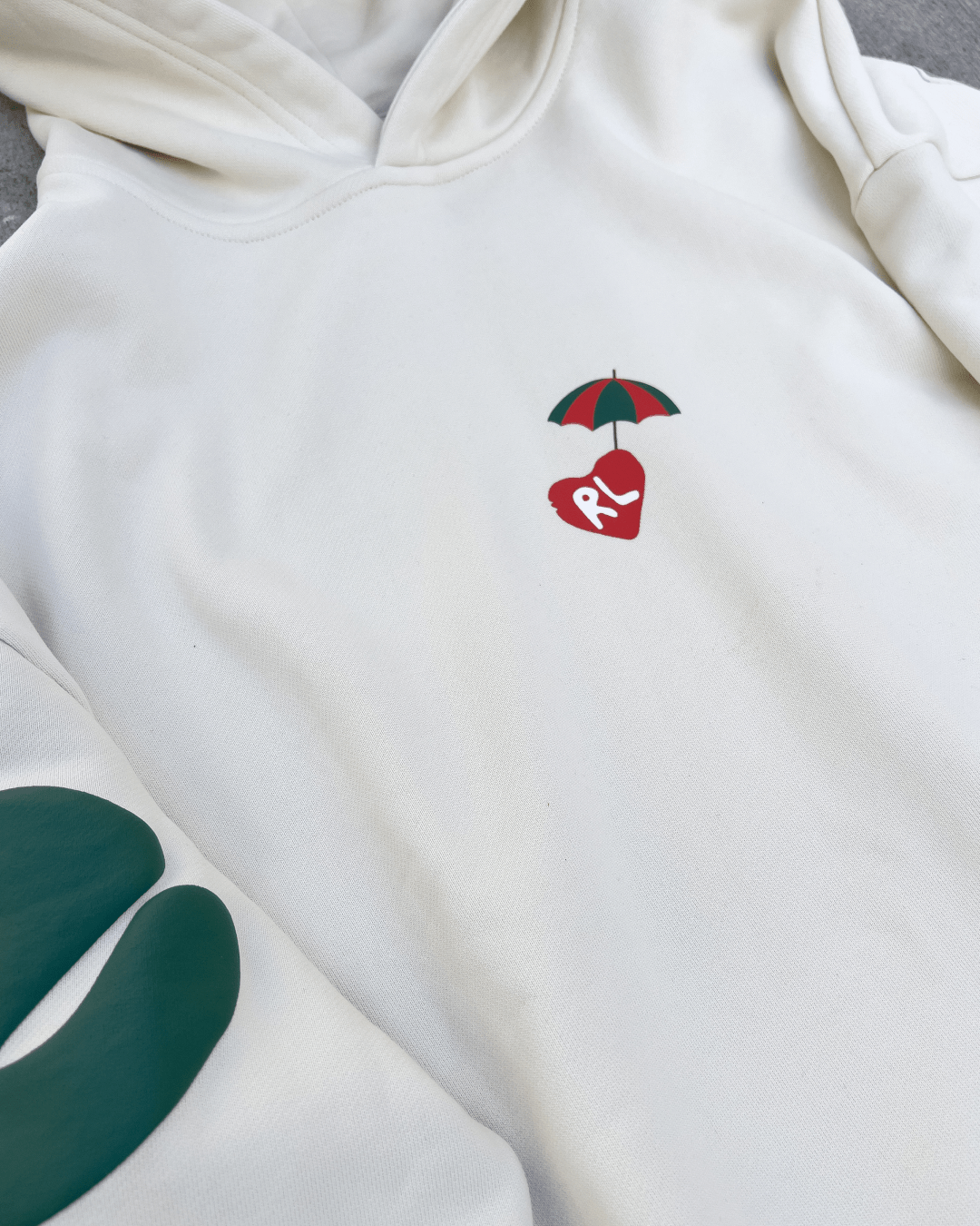 Main Beach Scattered Hoodie by Red Letters