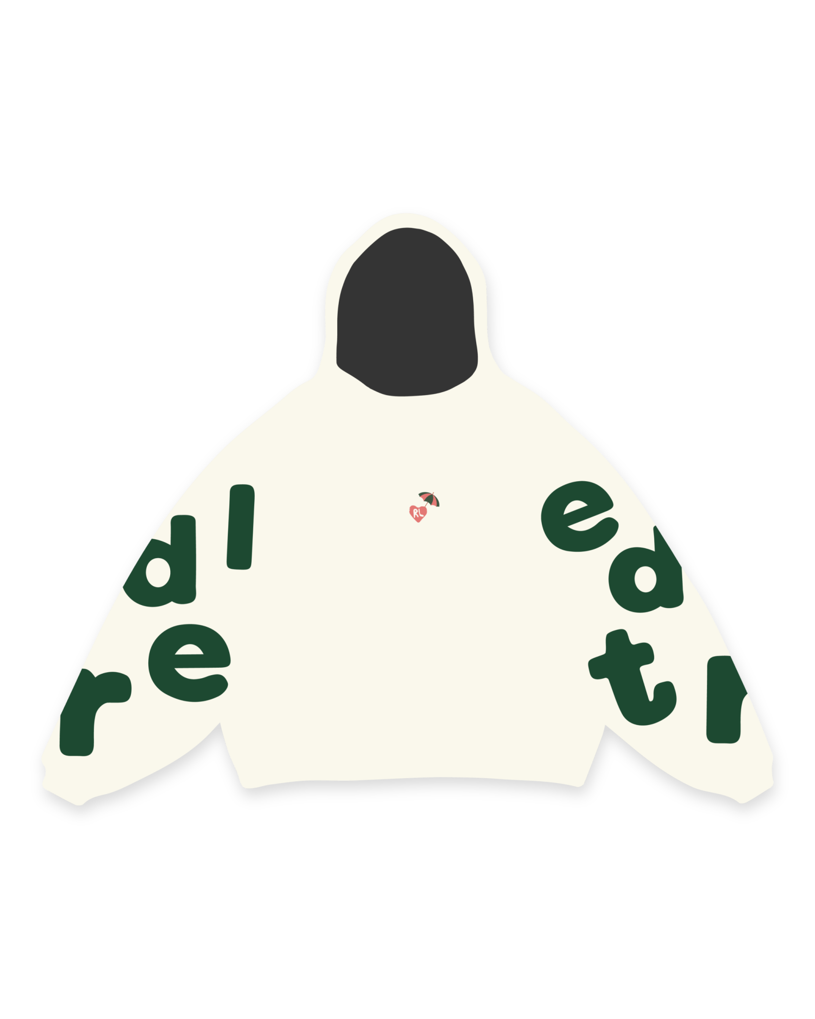 Main Beach Scattered Hoodie by Red Letters