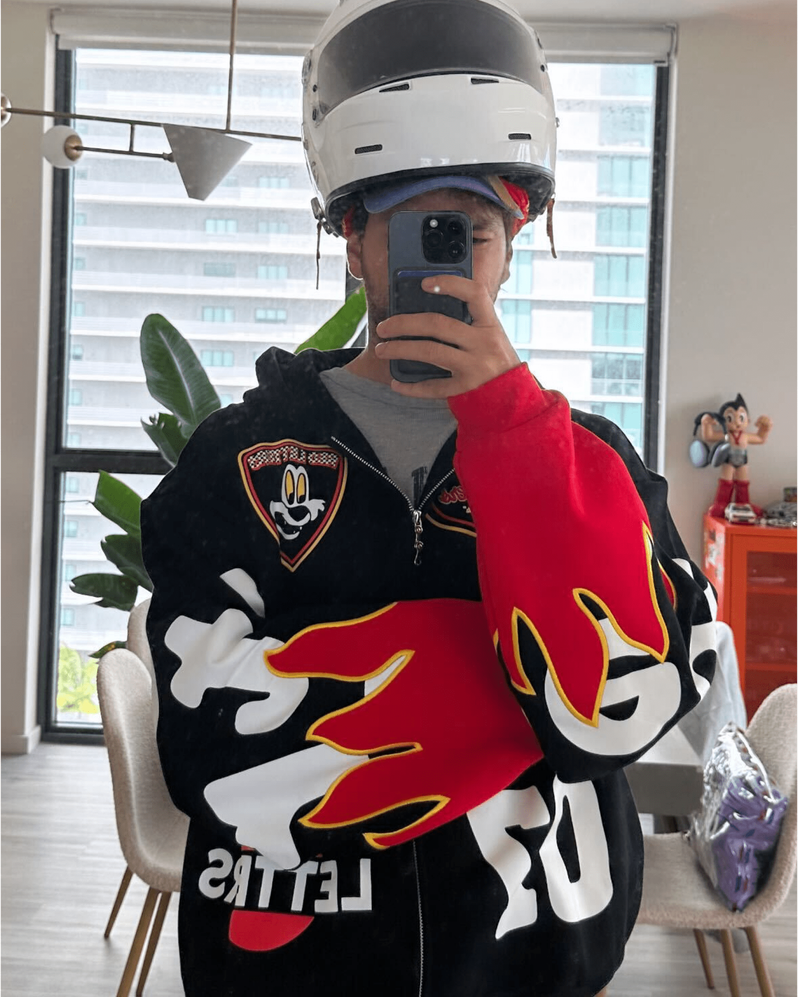 Nashcar Scattered Zip Up by Red Letters