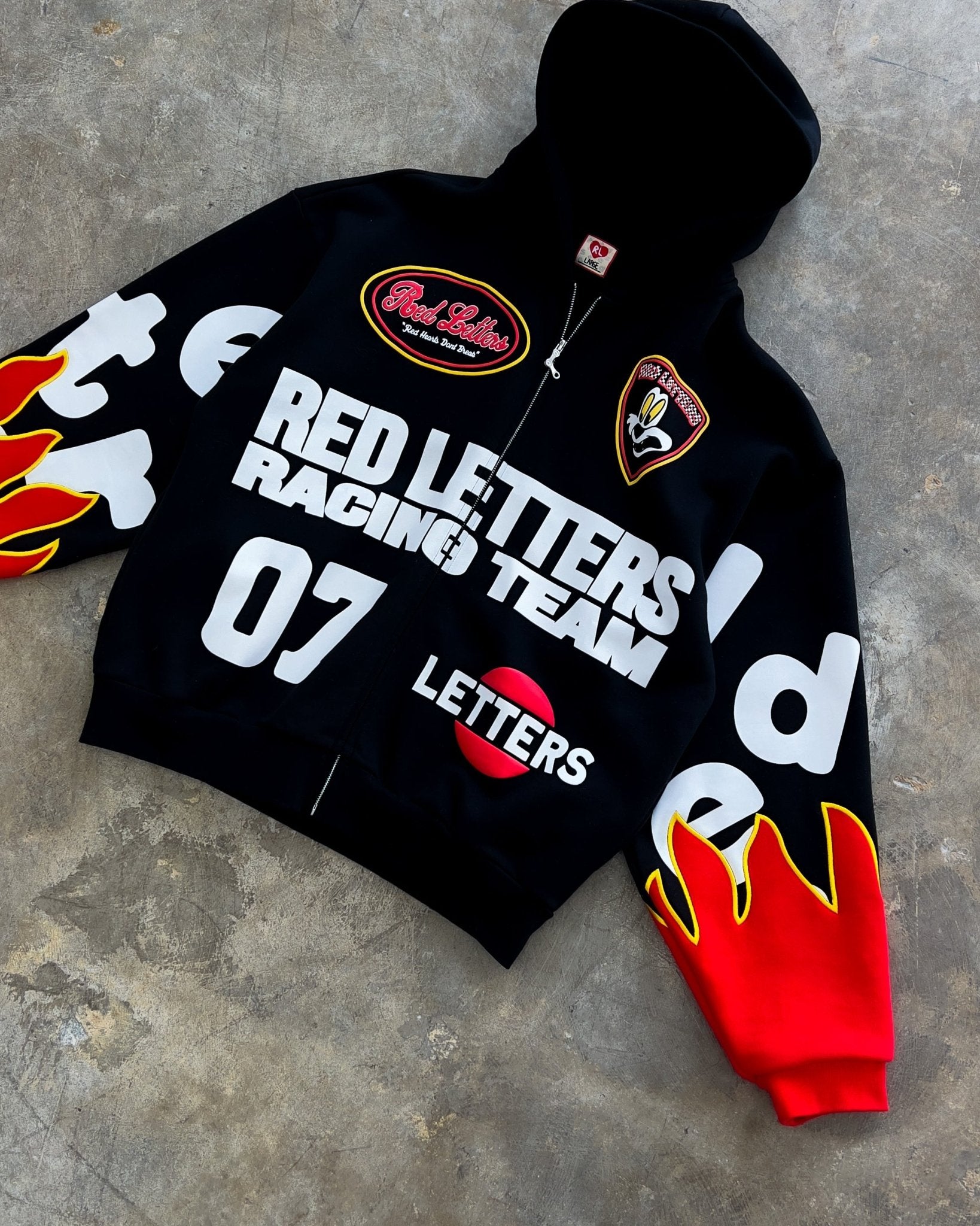 Nashcar Scattered Zip Up by Red Letters