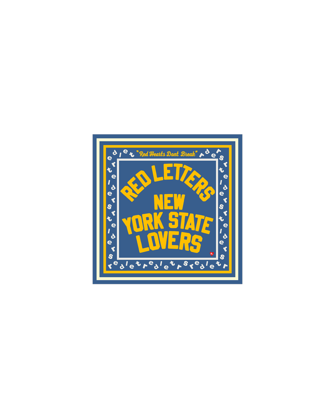 New York Lovers Bandana - Red Letters